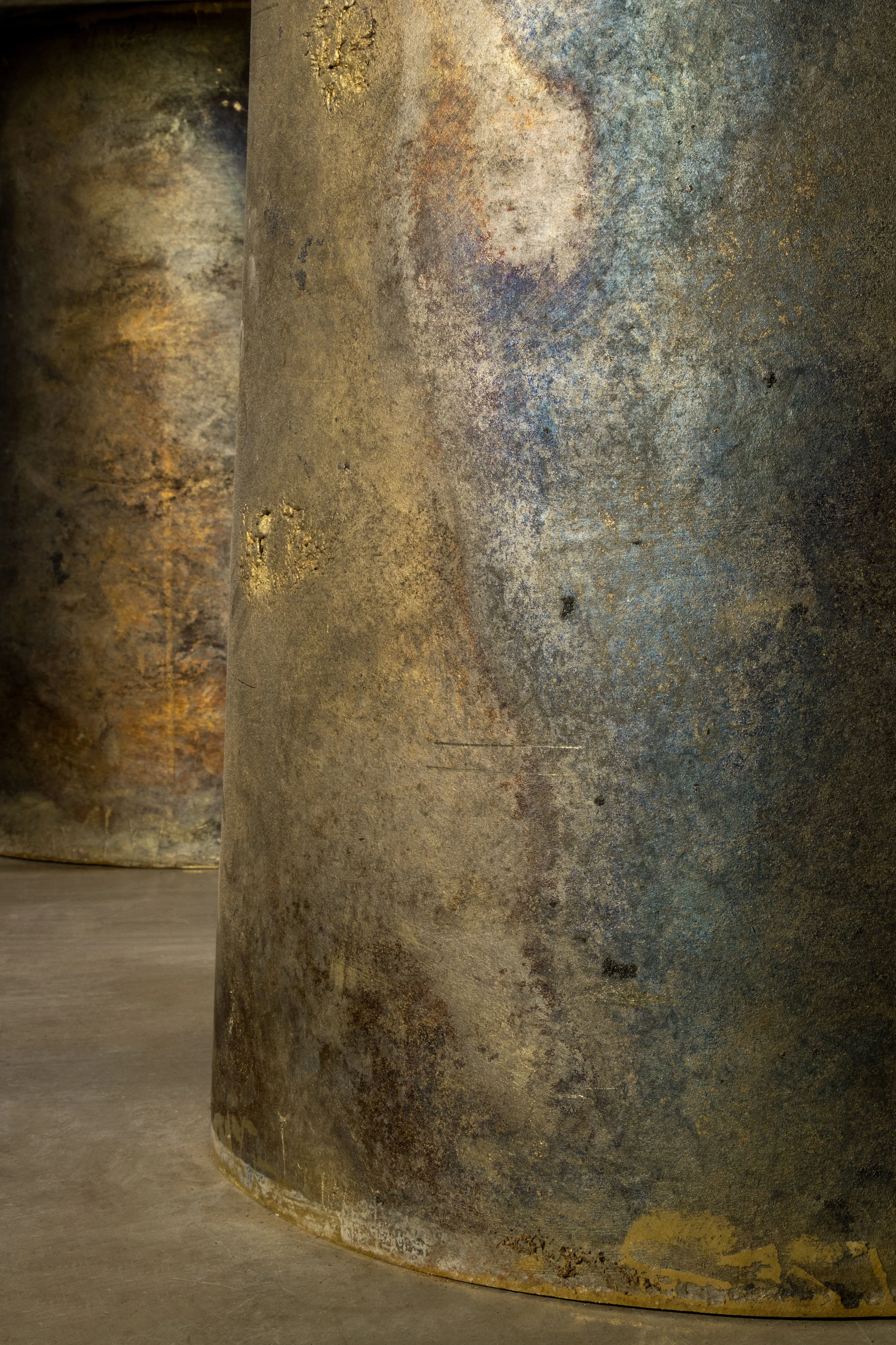 Benone Indigo Cast Bronze and Wood Table by Costantini 17.jpg