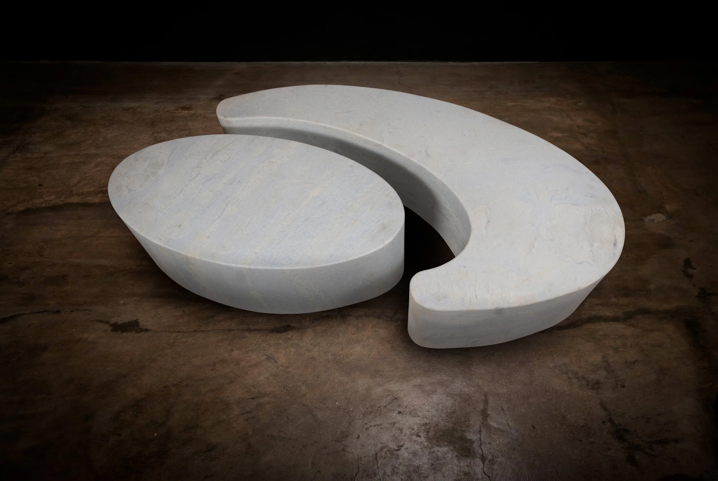 Cadenza Marmol Sculptural Modern Nesting Table by Costantini 05.jpg