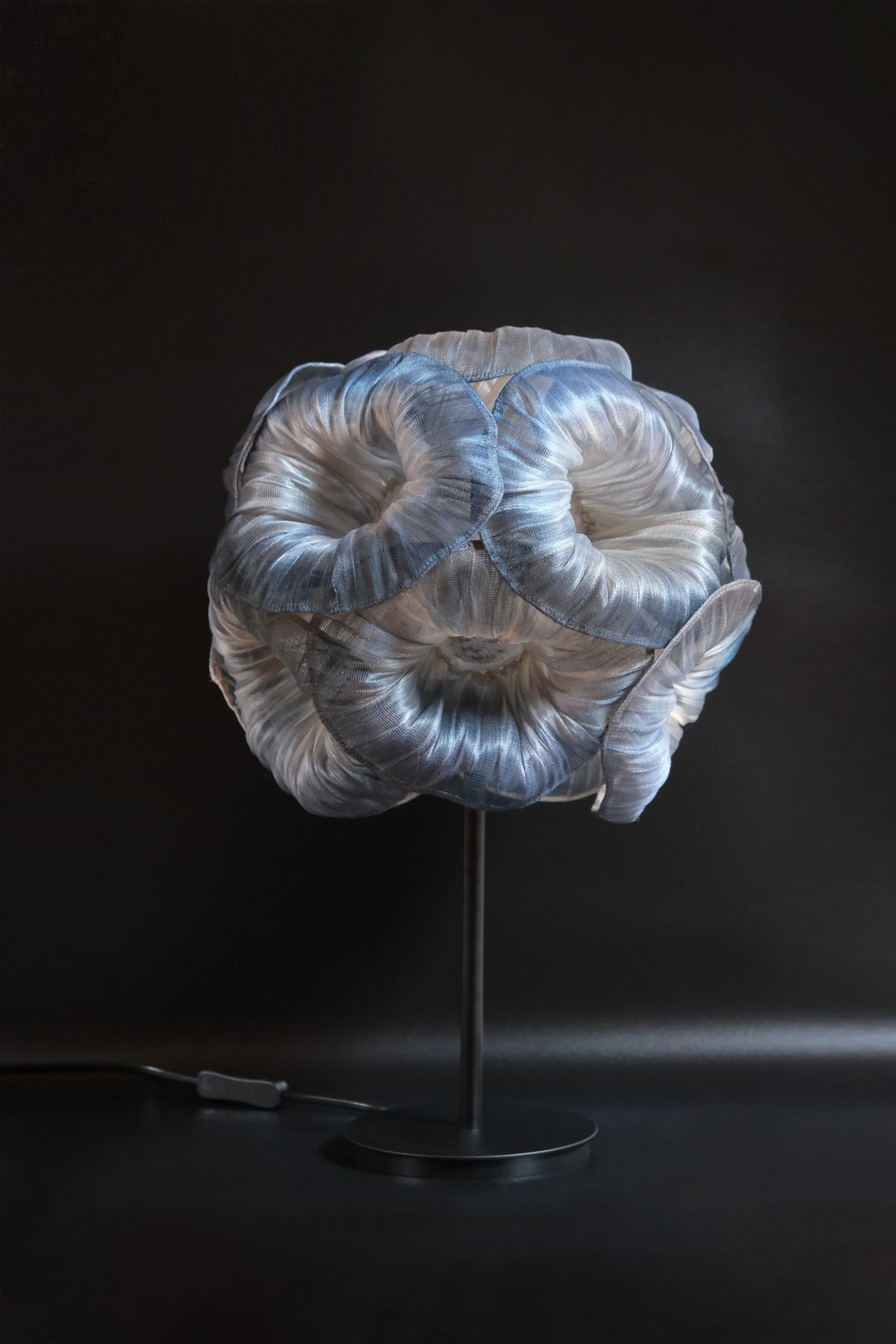 Anemone 35 Table Lamp Midnight Handpainted by Mirei Monticelli 01.jpg