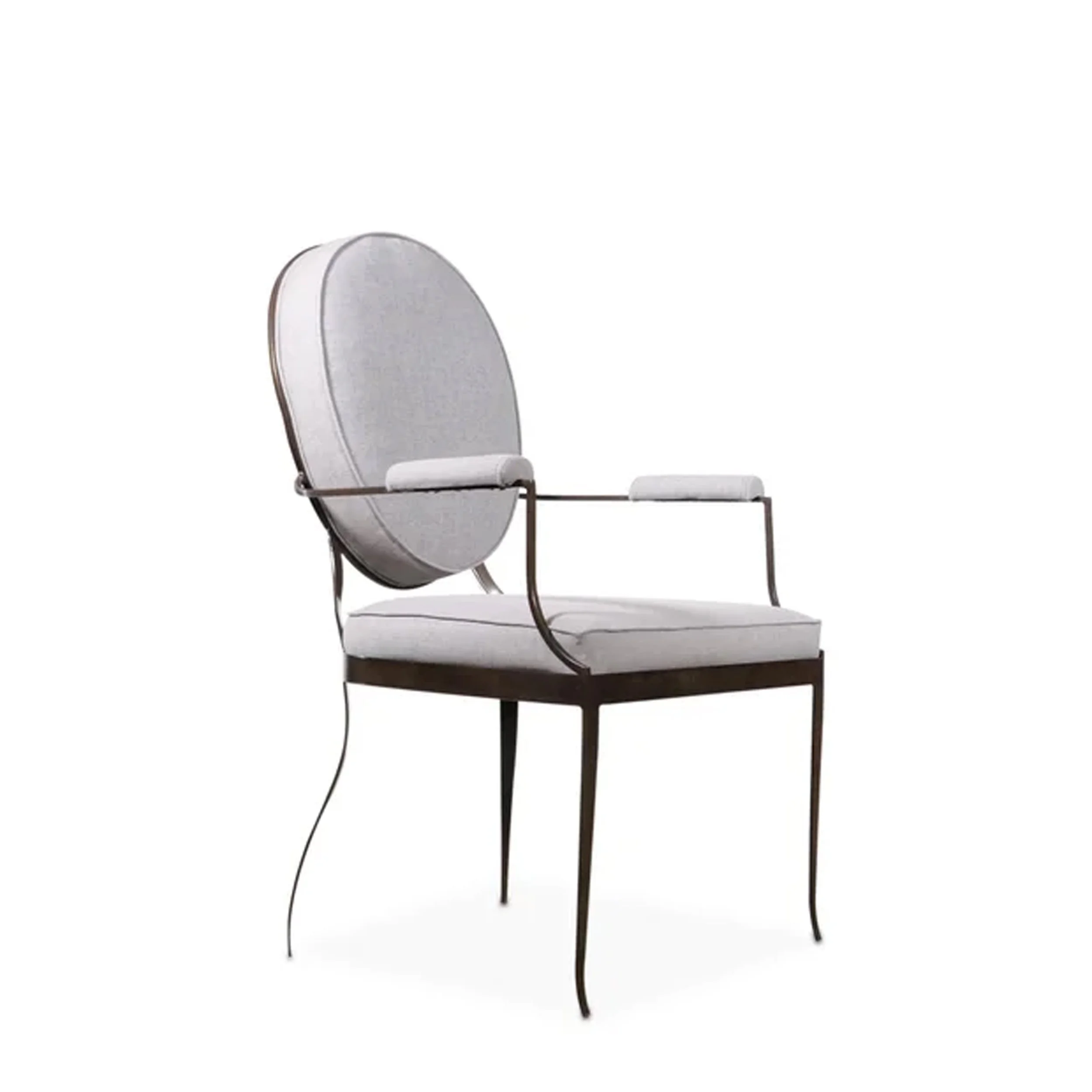 Set of 2 Andre Chairs in Gray Fabric