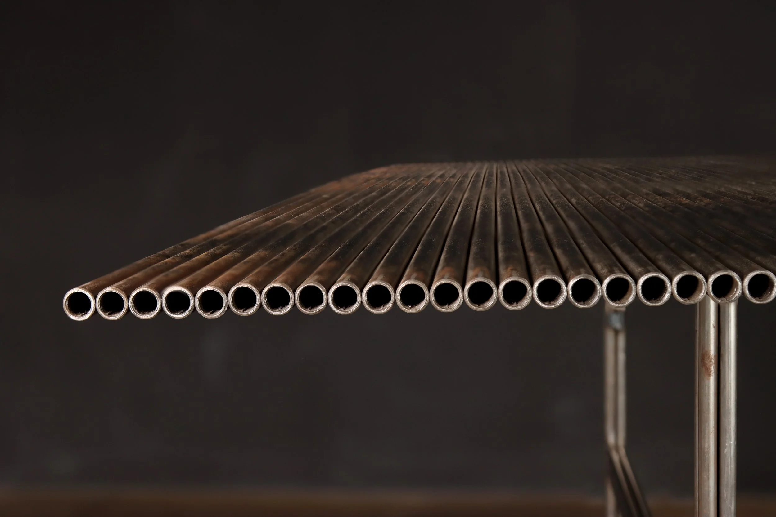 Comunale Modern Metal Dining Table by Costantini 04.jpg