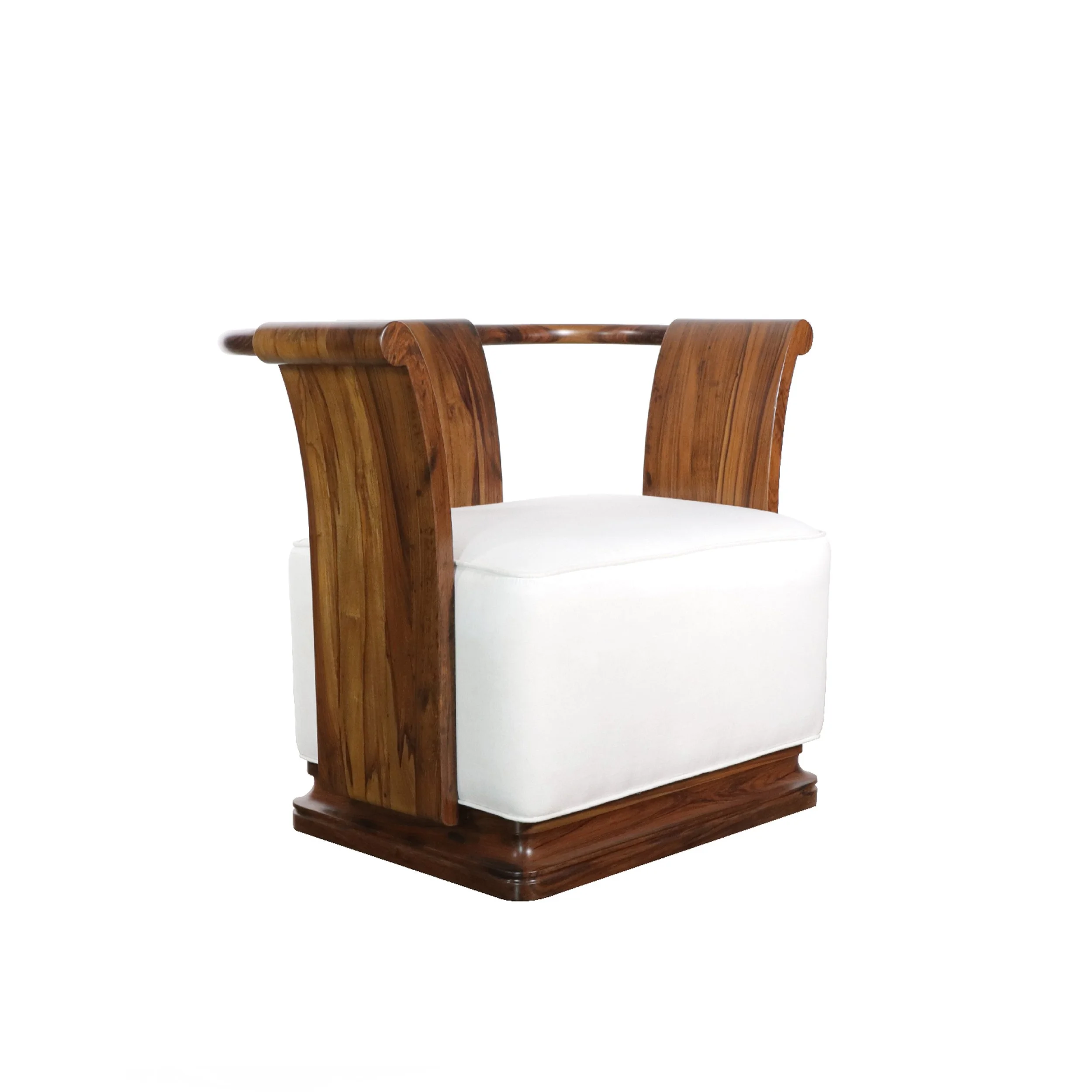 Simone Chair in White Fabric