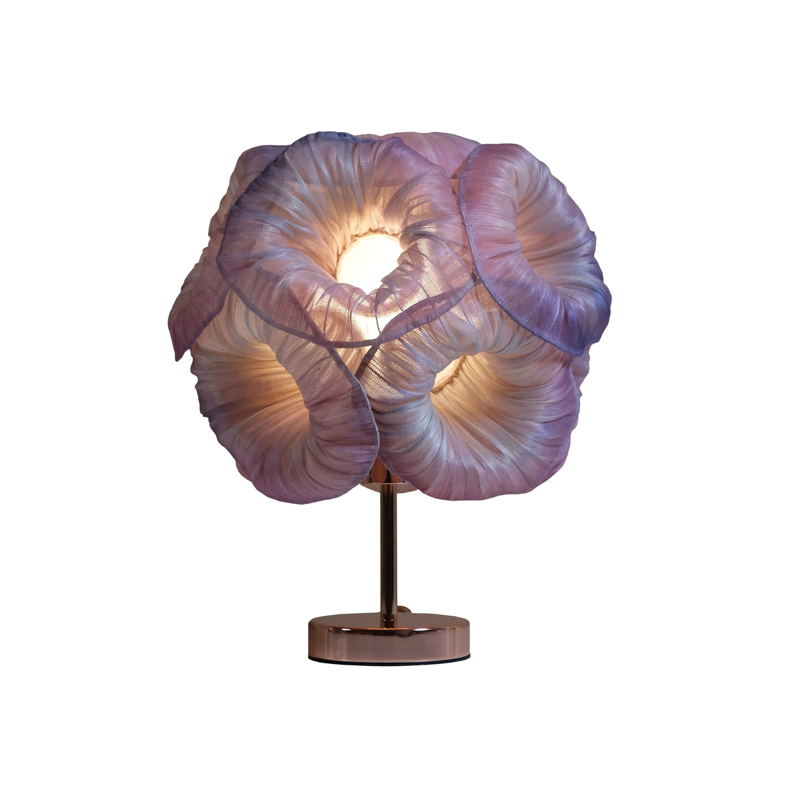 Anemone Table Lamp Handpainted by Mirei Monticelli