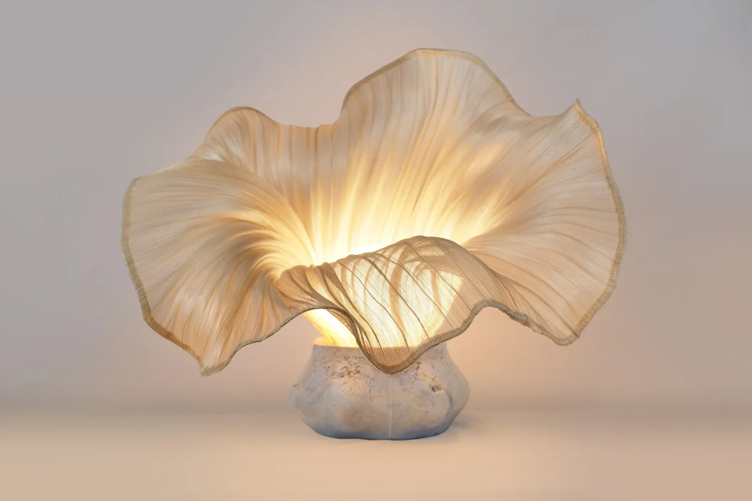 Modern Fabric Table Lamp by Mirei Monticelli, Aphrodite — Costantini