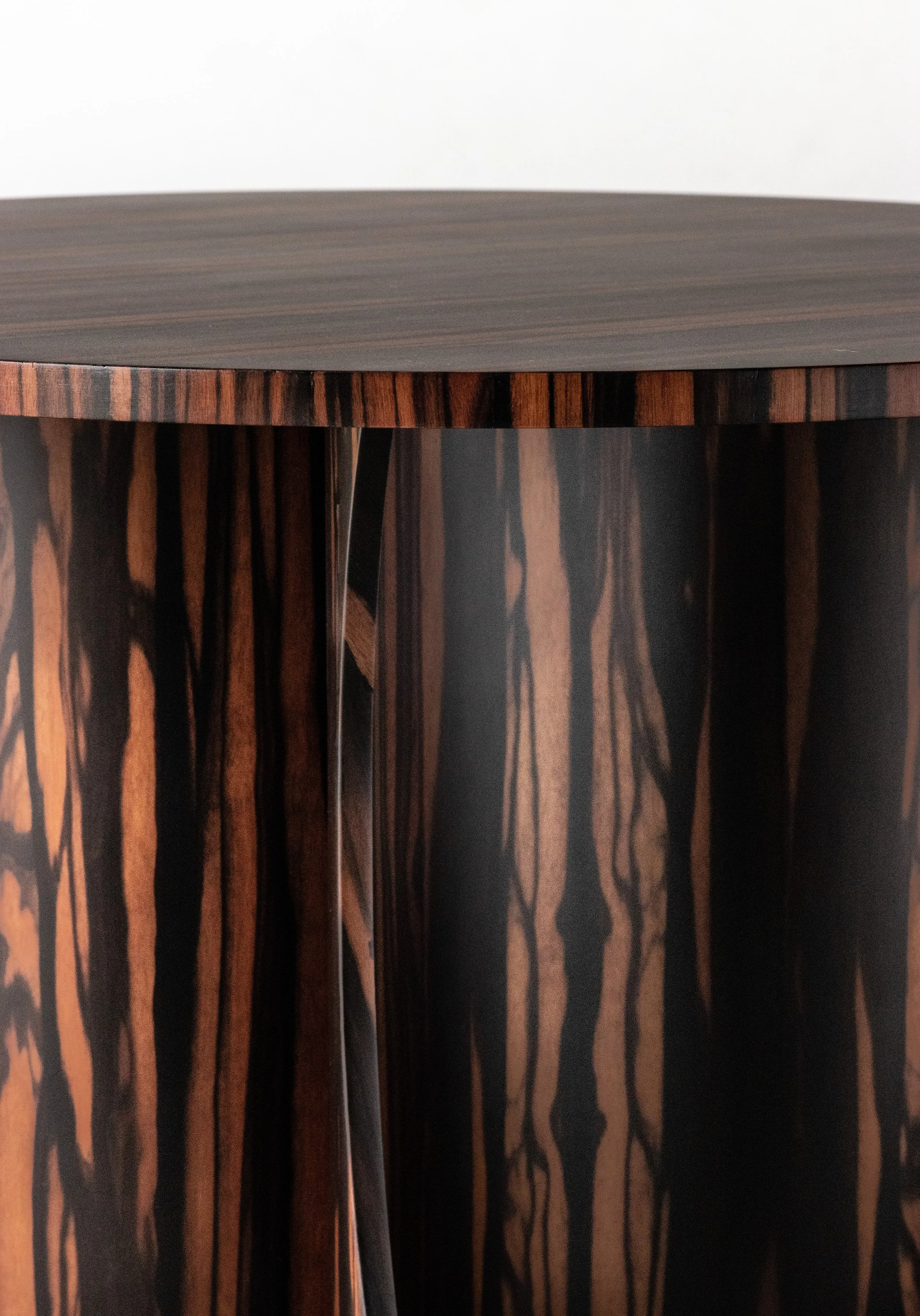Modern Round Side Table in Macassar Ebony from Costantini, Andino - In Stock 03.jpg