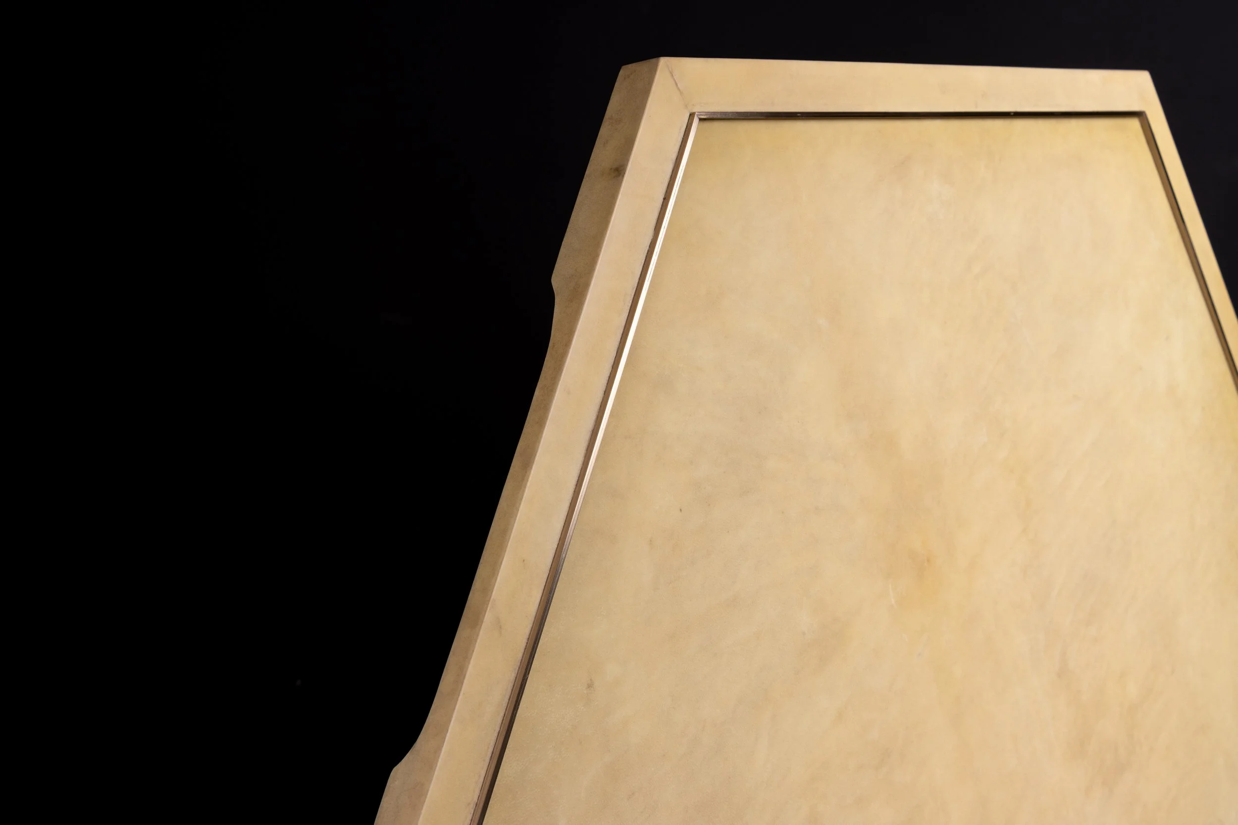 Ivo Parchment and Bronze Serving Tray by Costantini 06.jpg