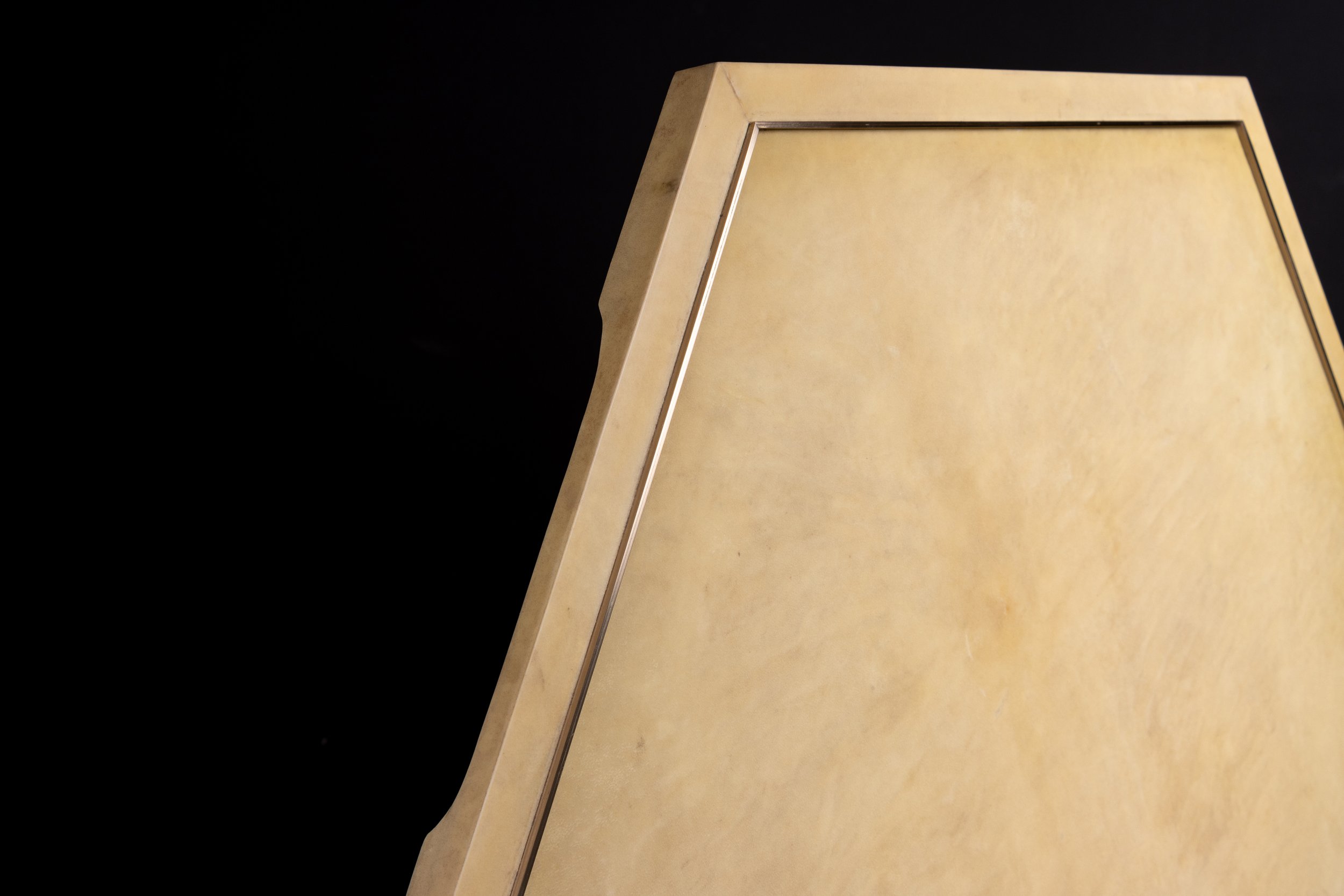 Ivo Parchment and Bronze Serving Tray by Costantini 06.jpg