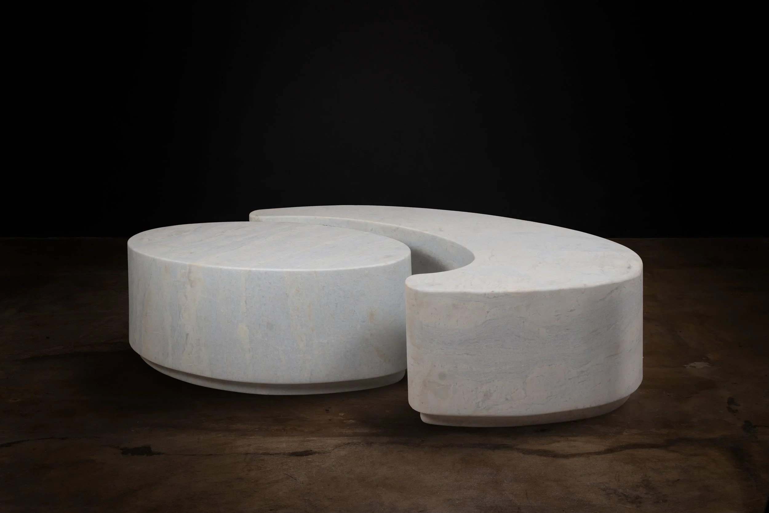 Cadenza Marmol Sculptural Modern Nesting Table by Costantini 02.jpg