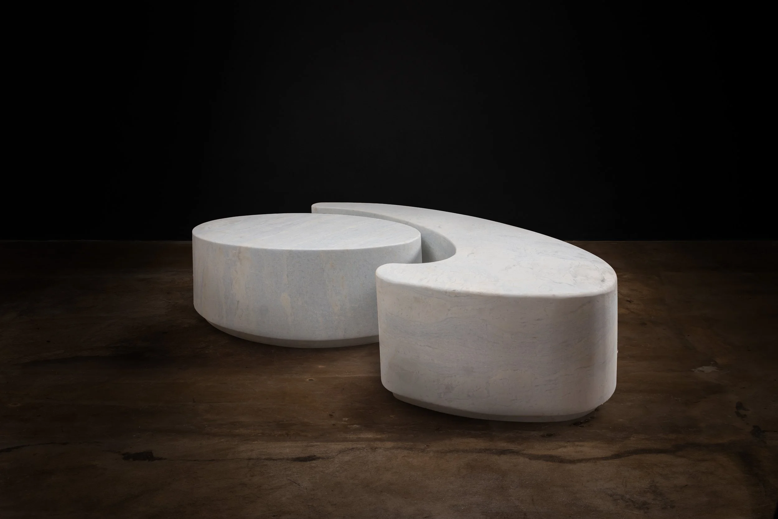 Cadenza Marmol Sculptural Modern Nesting Table by Costantini 00.jpg