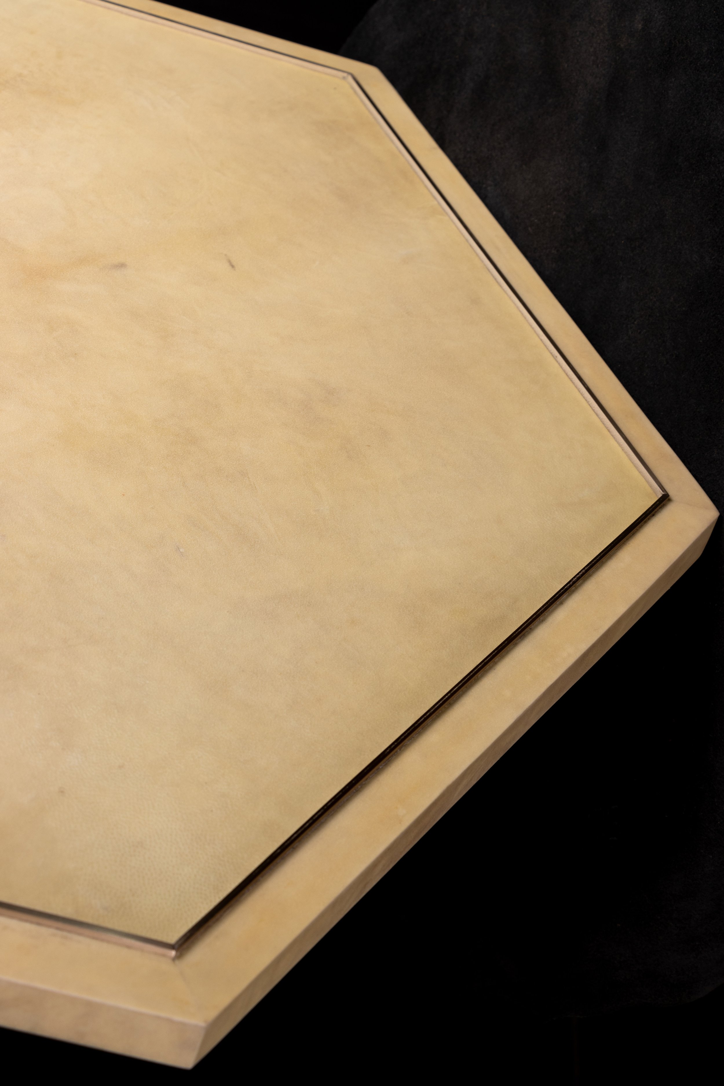 Ivo Parchment and Bronze Serving Tray by Costantini 07.jpg