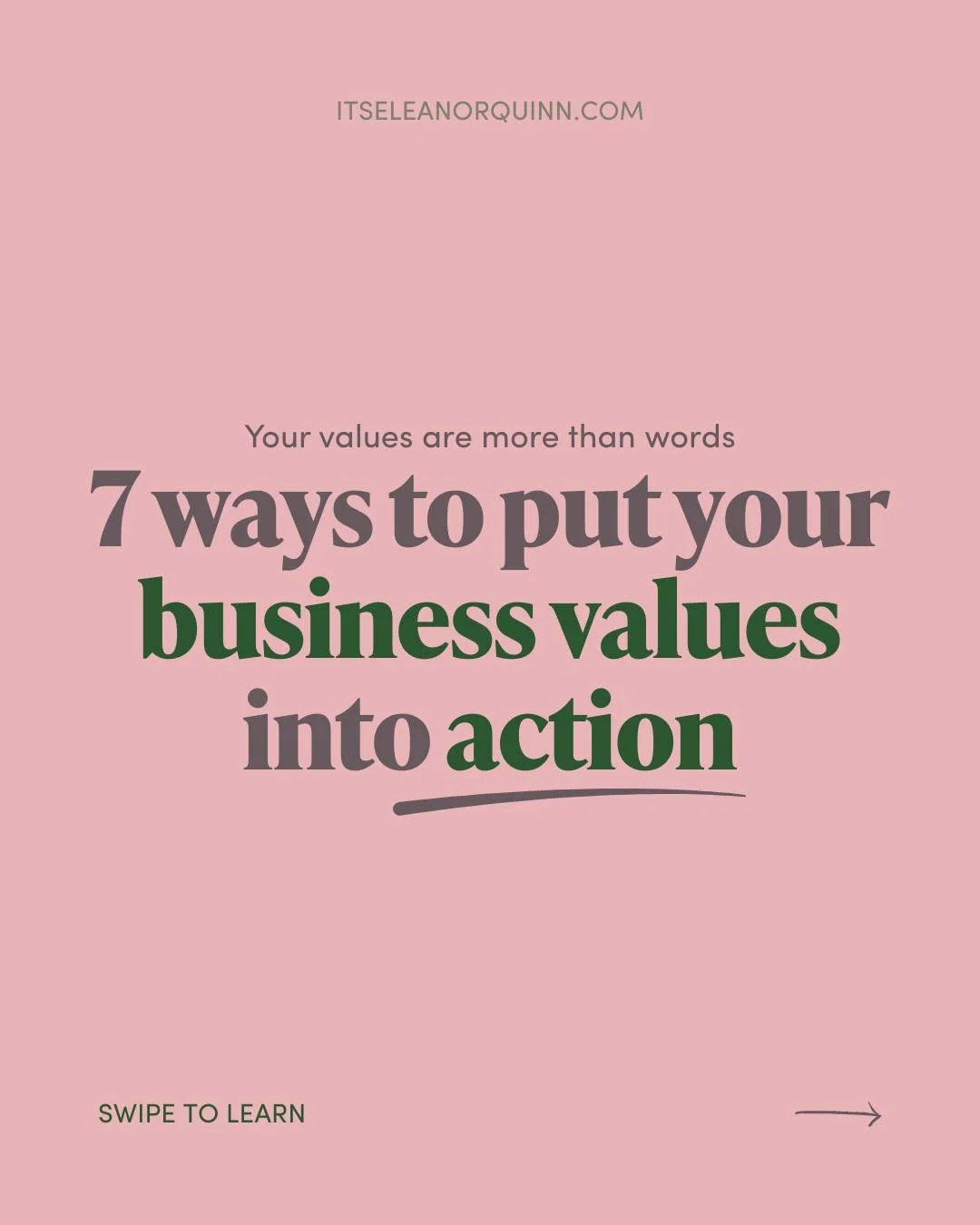 Company values aren't just something that live in your brand guide.

At their best, they're a living, breathing part of how a business operates - a common ground that every decision gets measured against, at every level...how decisions get made, how 
