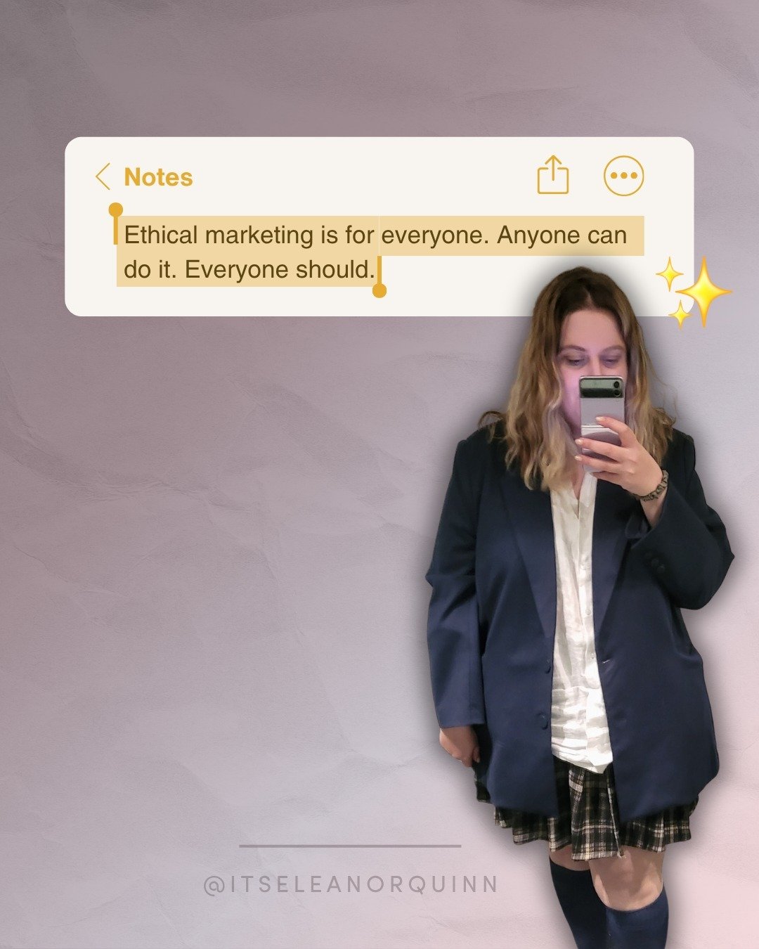 When we think of ethical marketing there's a certain... vibe... that comes to mind. The office with kombucha on tap, the B Corp certification, barefoot walkers, and a founder who composts.

And while... sure, those businesses probably do have pretty 