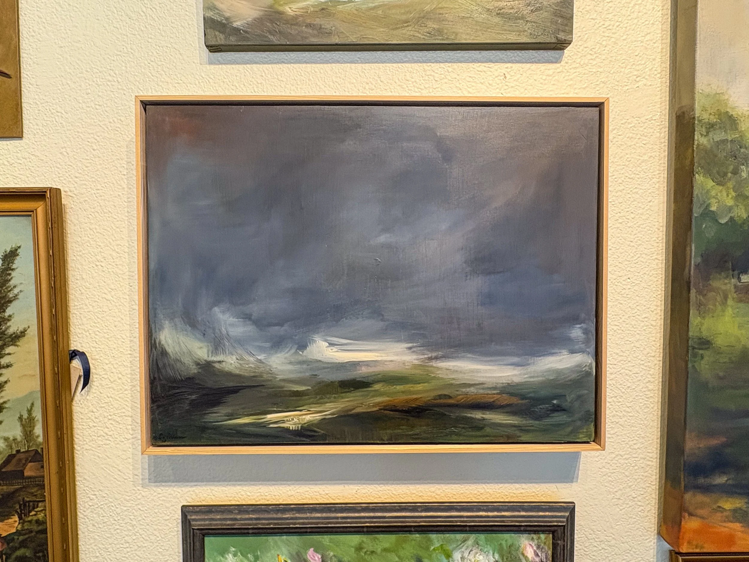 "Windswept at Westward" by Liz Coleman / Acrylic on Canvas 19x25" - $1,150