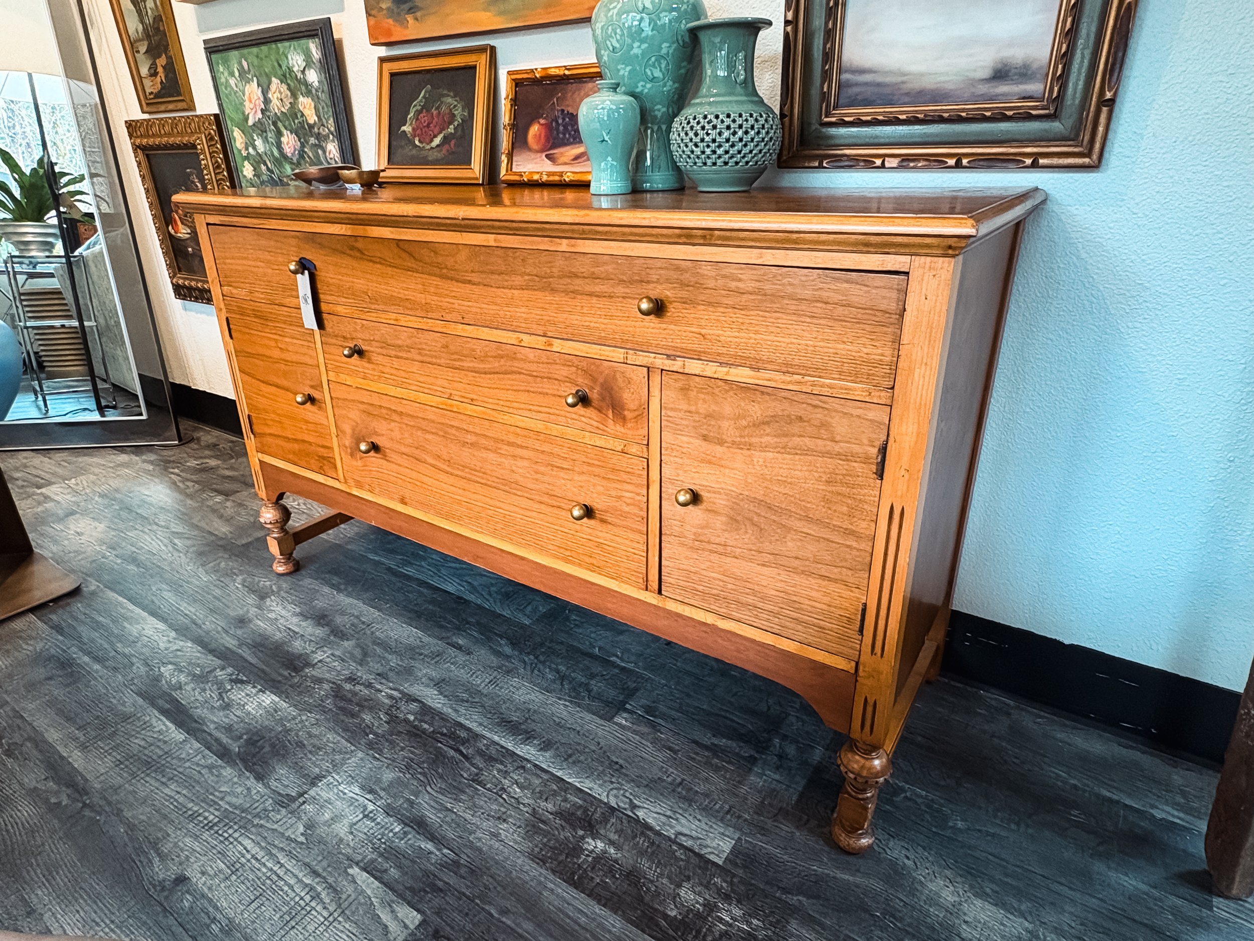 MCM Dresser w/Turned Legs c.1960s  -  $850