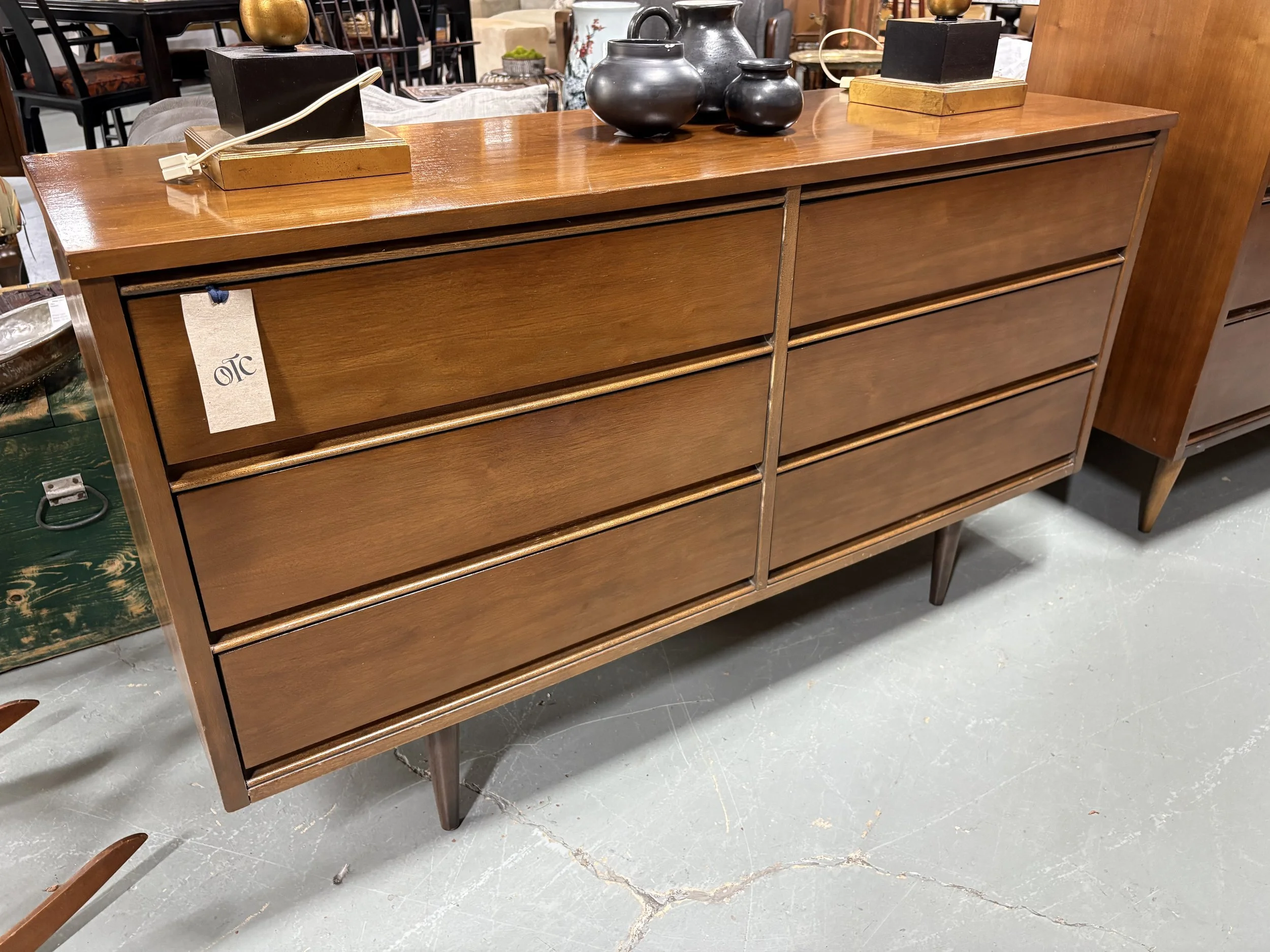 Vintage MCM Ward Mahagony LowBoy Dresser - $695