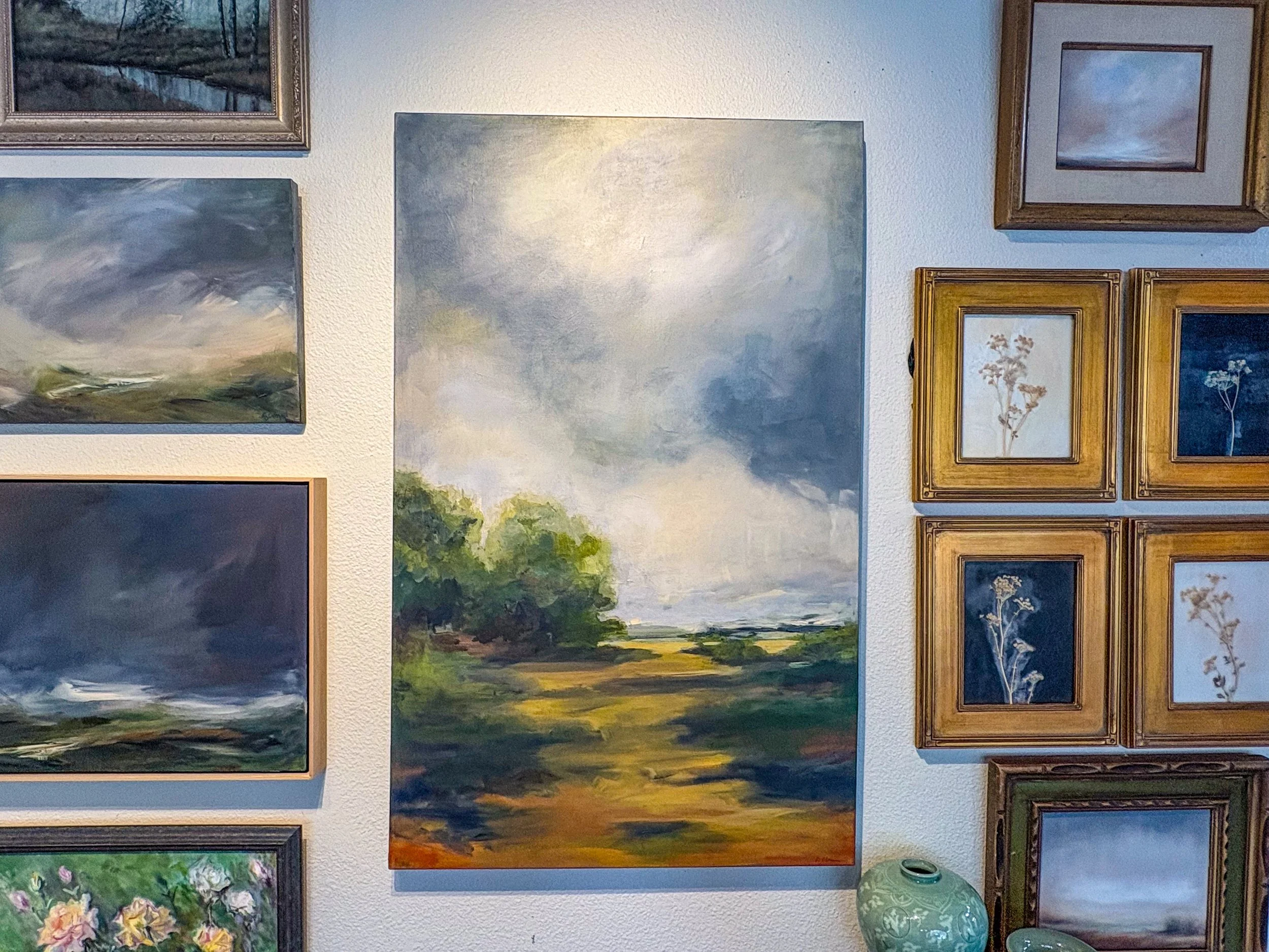 "Along The Ridge" by Liz Coleman / Acrylic on Canvas 48x30" - $2,520