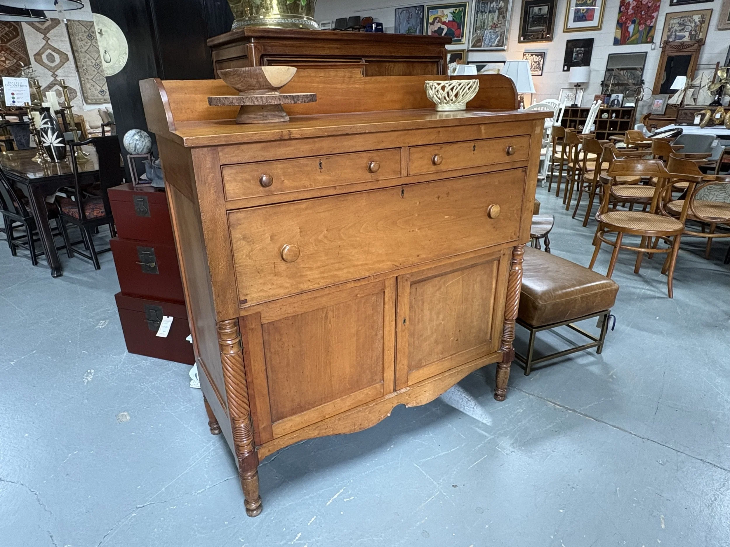 Antique Quarter-Sawn Oak Sideboard c.1910 - $1,300