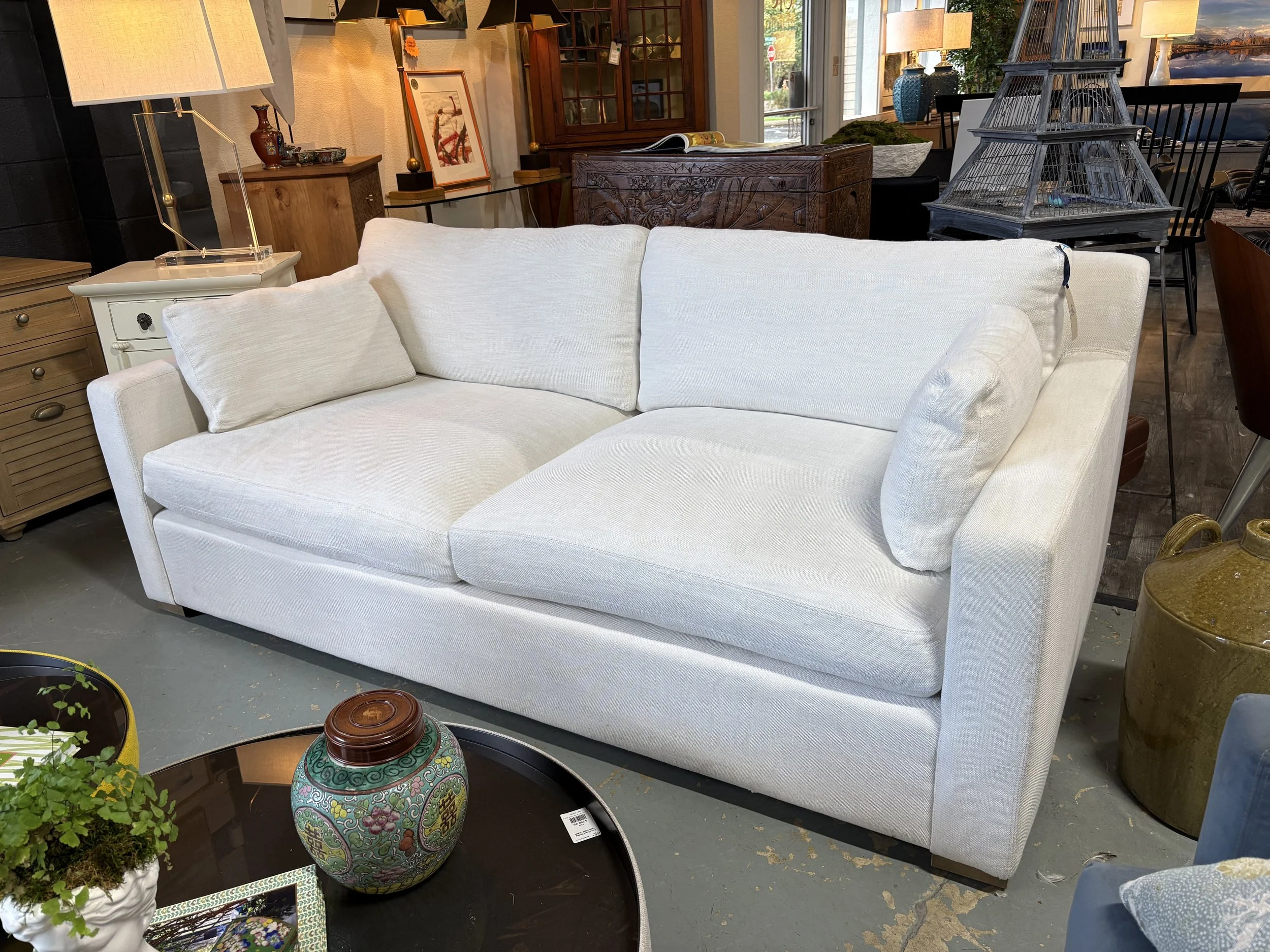 Restoration Hardware Sofa Performance Linen