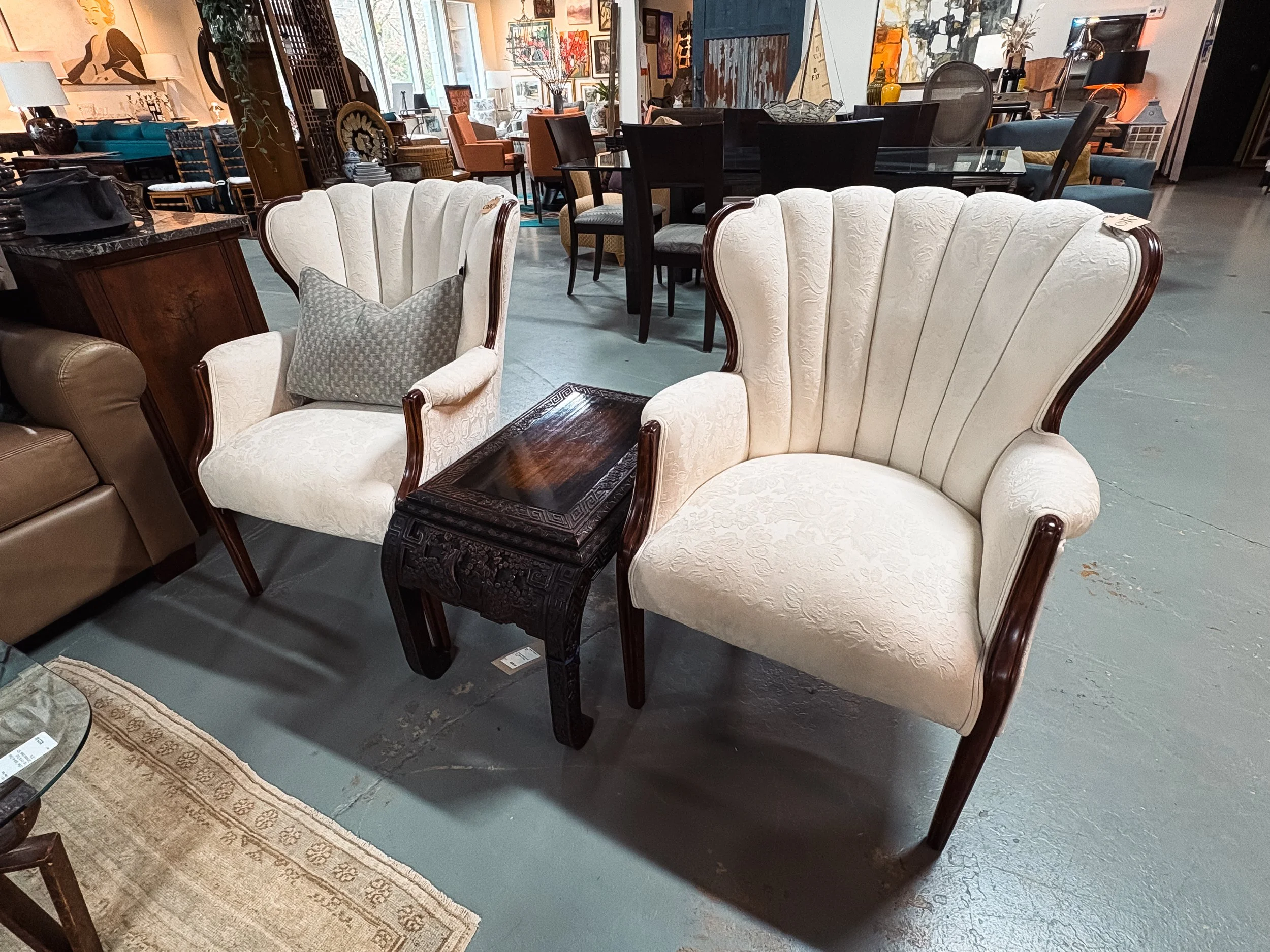 Nautilus Art Deco Armchair w/ Fluted Backs - $400 ea.