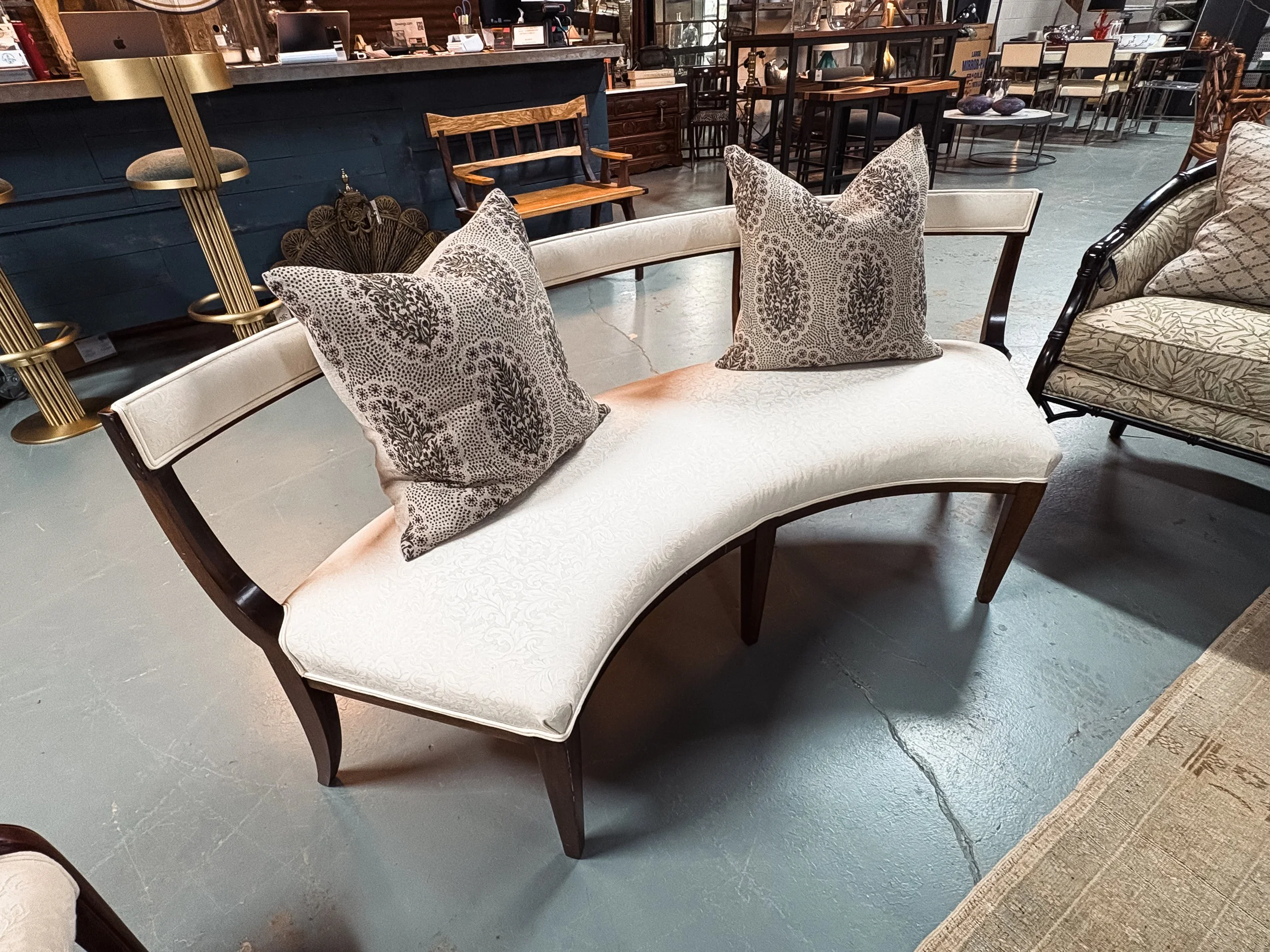 Banquet Bench w/Floral Upholestry  -  $675