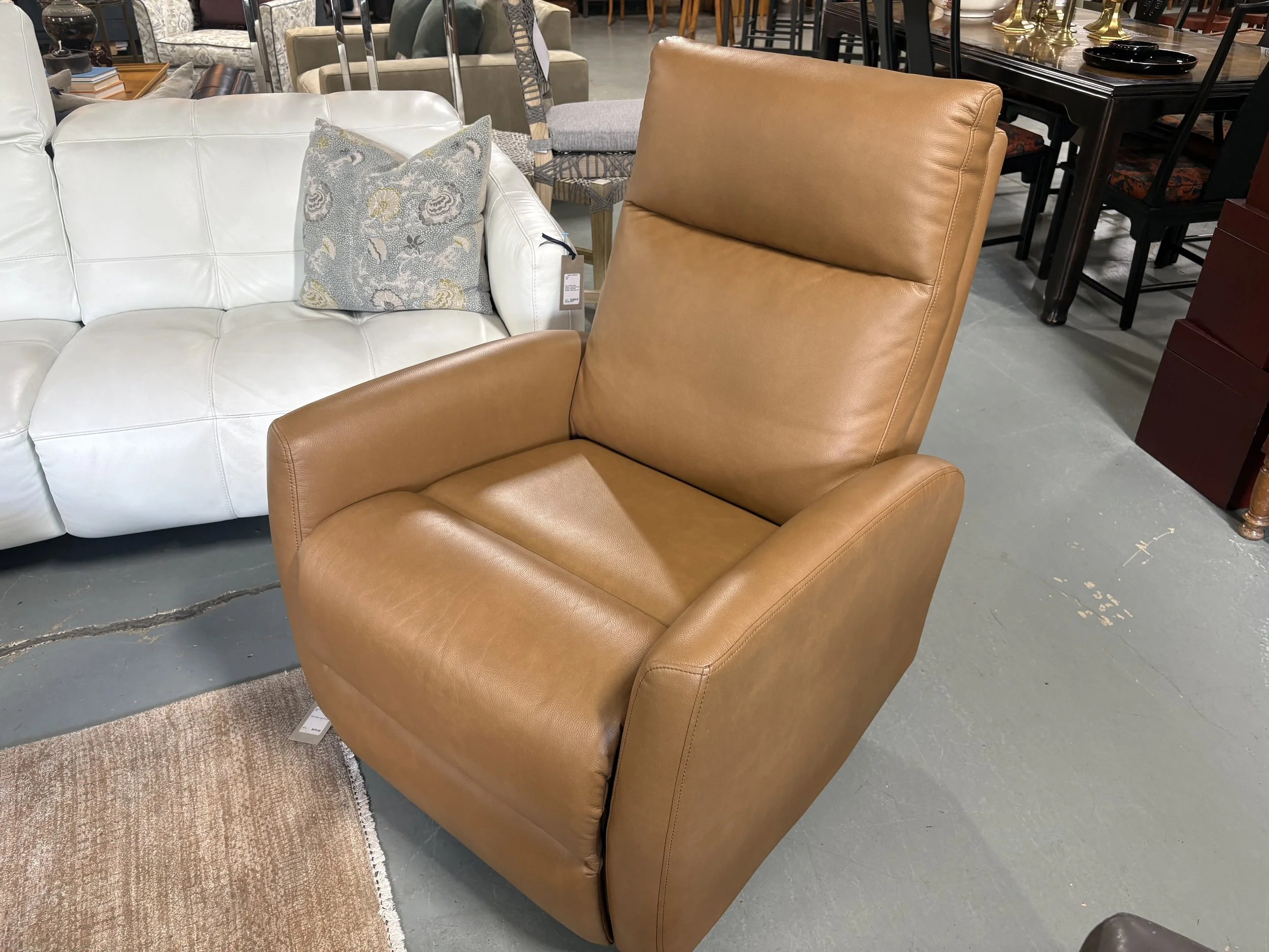 Vegan Leather Rocker/Swivel Recliner - $650