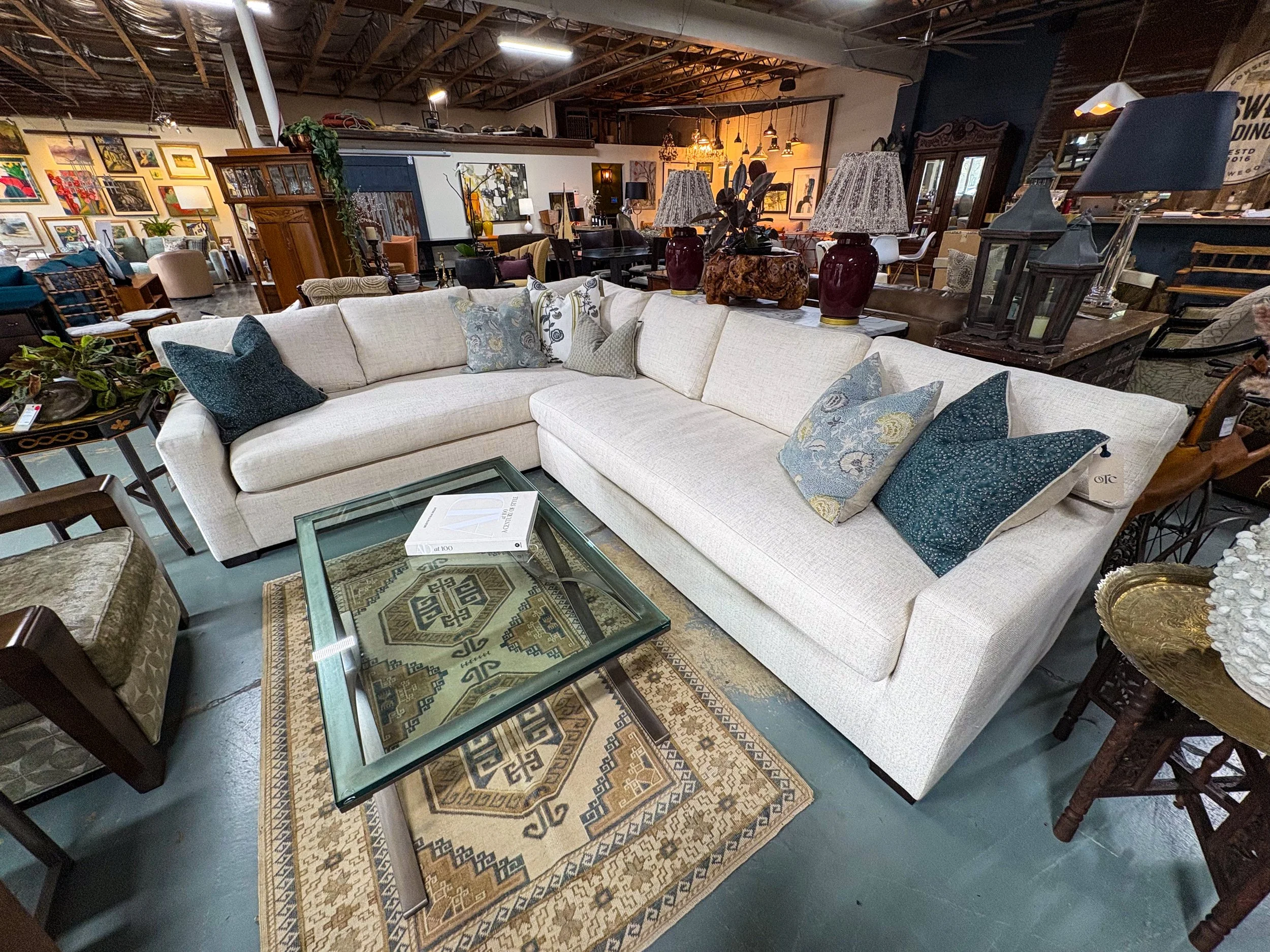 Baker Sectional Sofa 121"x85"OD     -     $9,950