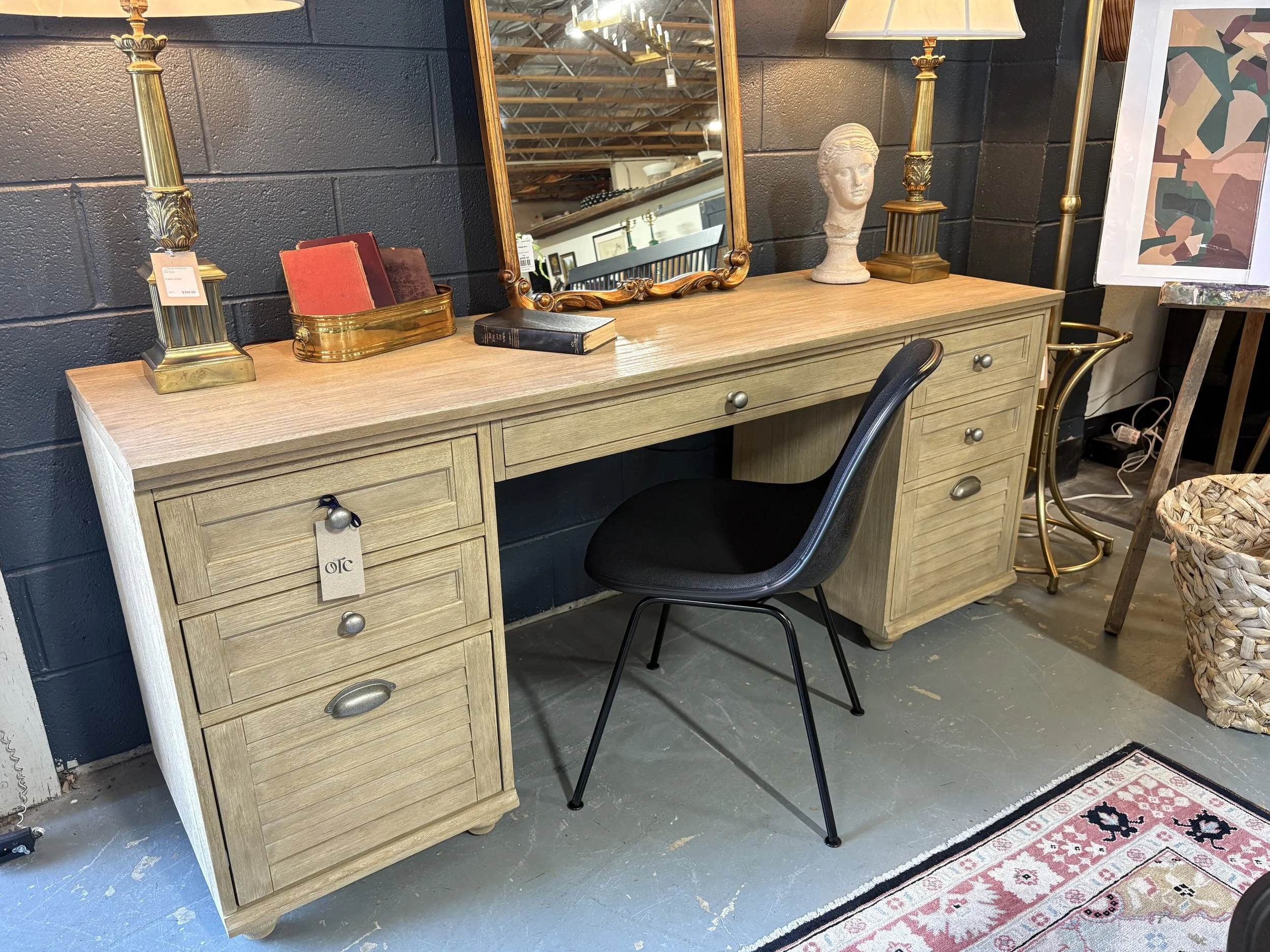 72" Exec. 5+2 File Drawer Desk - $995