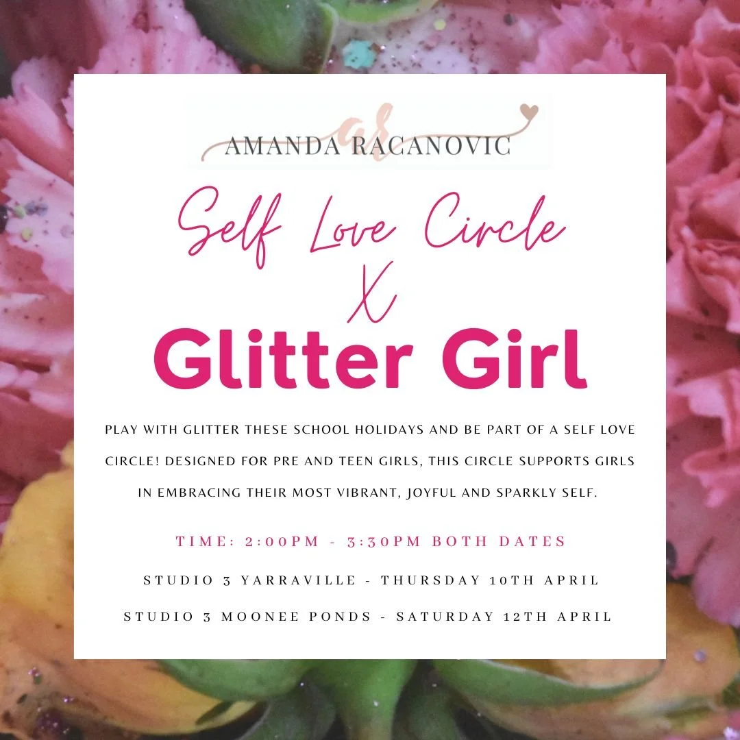 New school holiday circles for pre and teen girls. So very excited to be launching these circles to lift the spirits and spread sparkly joy! 

These go for a wondrous 1.5 hours, so you can drop your little lady off and have a bit of time to yourself 