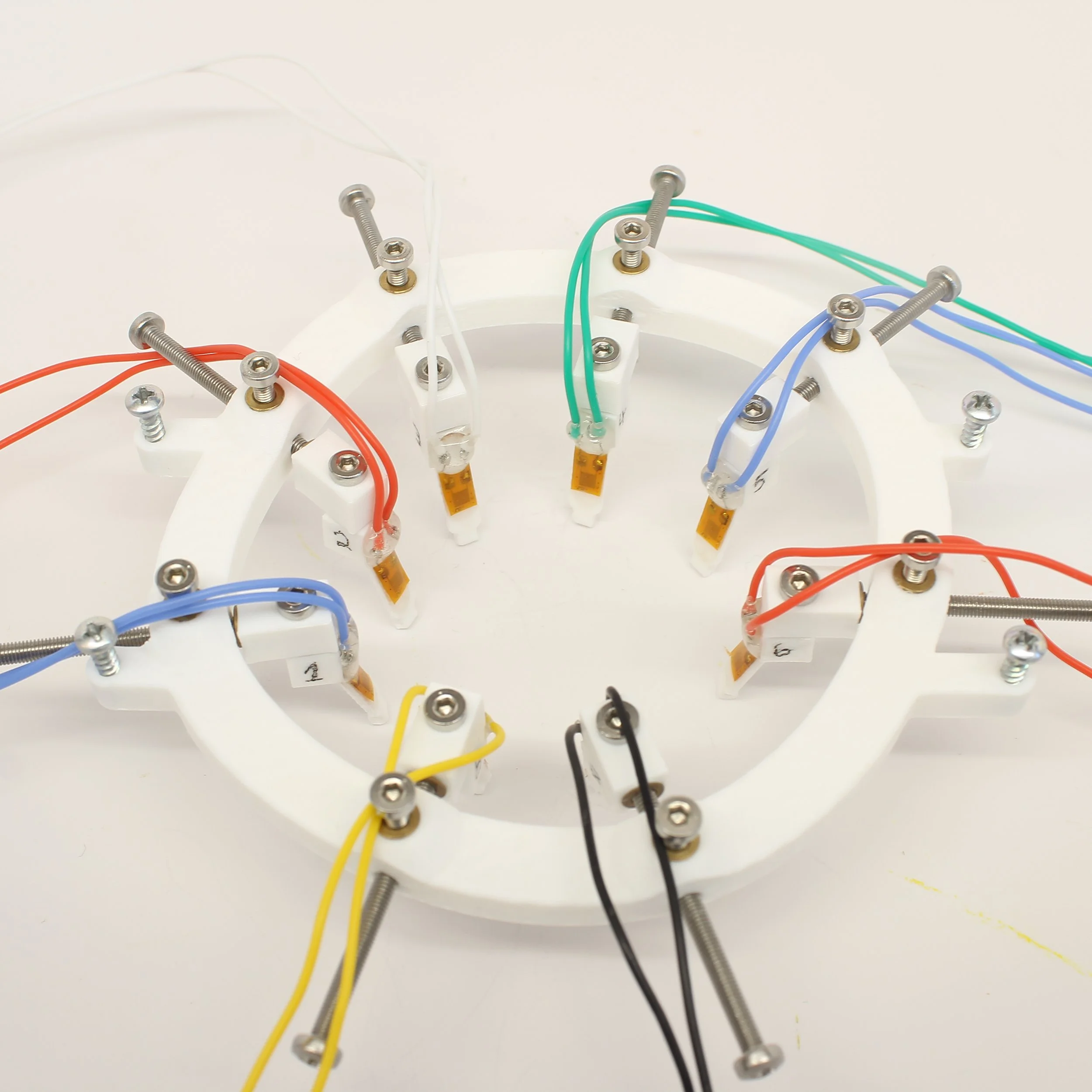 Heart mount with strain gauges