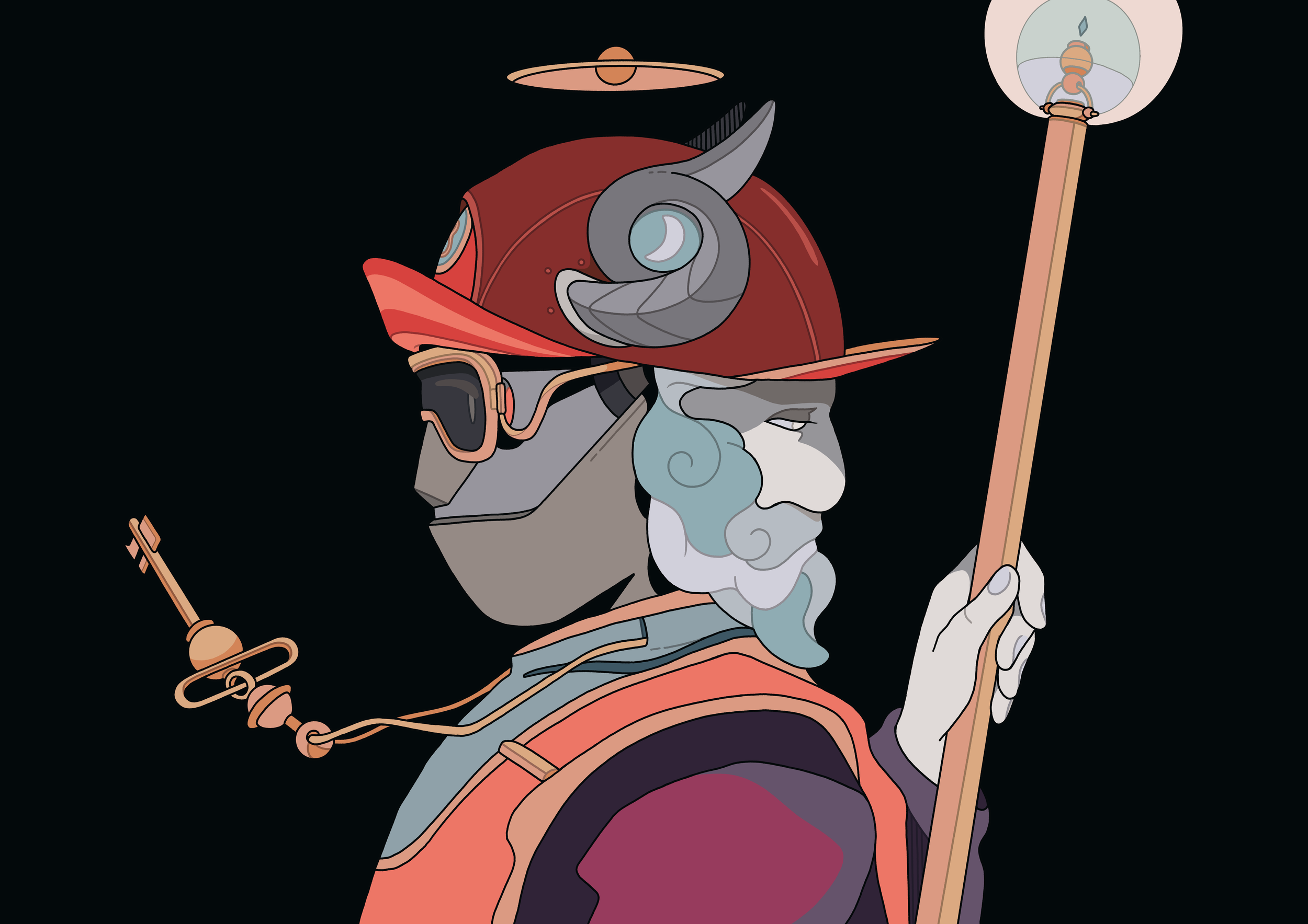 RENGA Janus Framed Poster