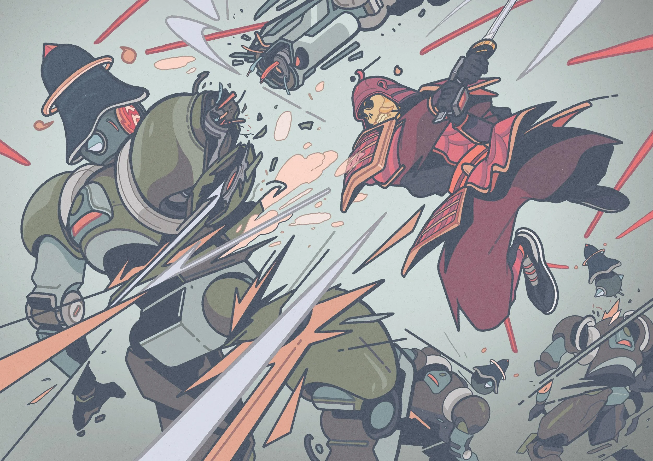 RENGA - Robot War Poster