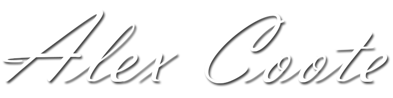 Alexandra Coote, aka Alex Coote Flowing  Text Signature