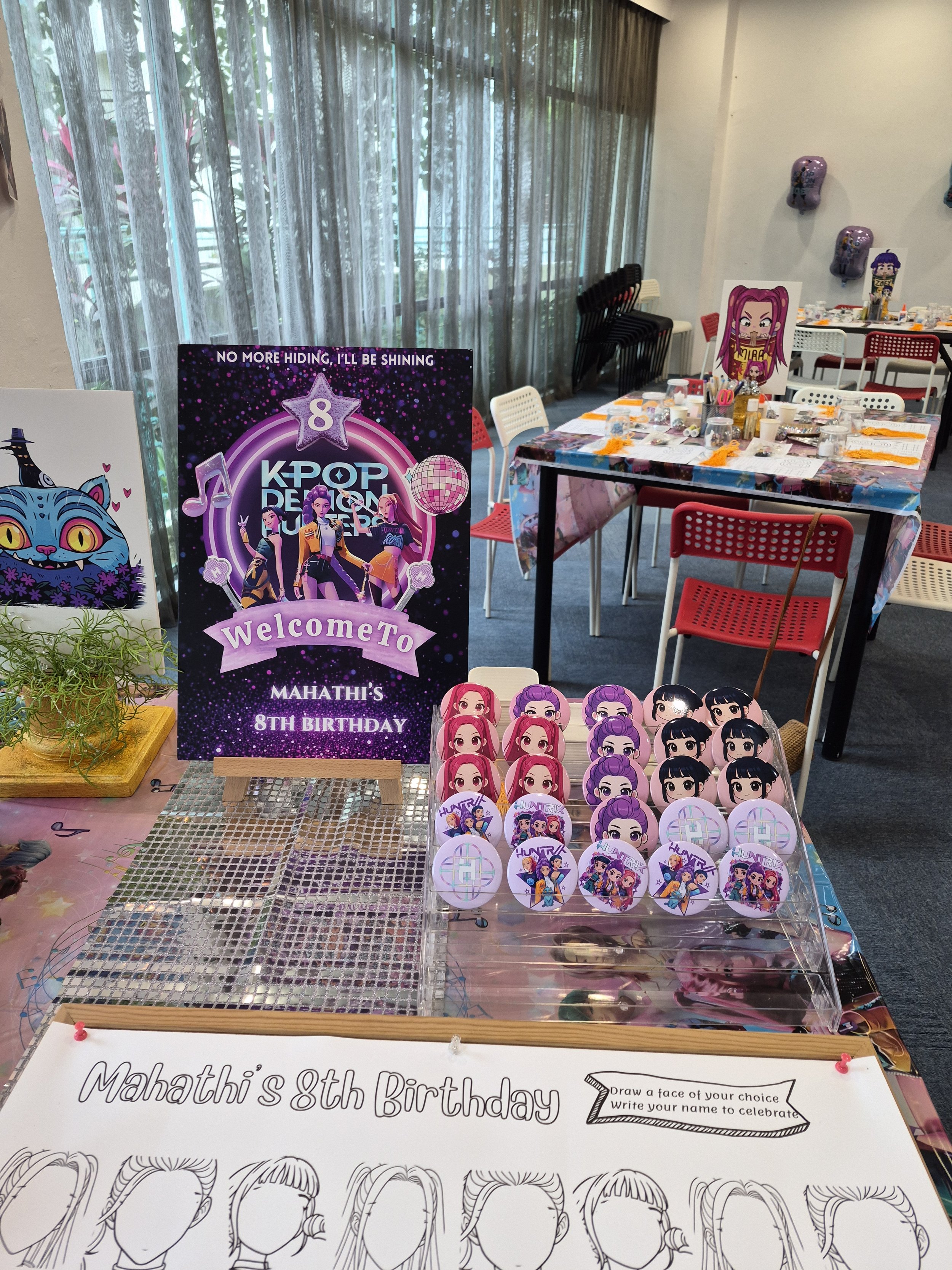 Kpop Demon Hunter theme party activity