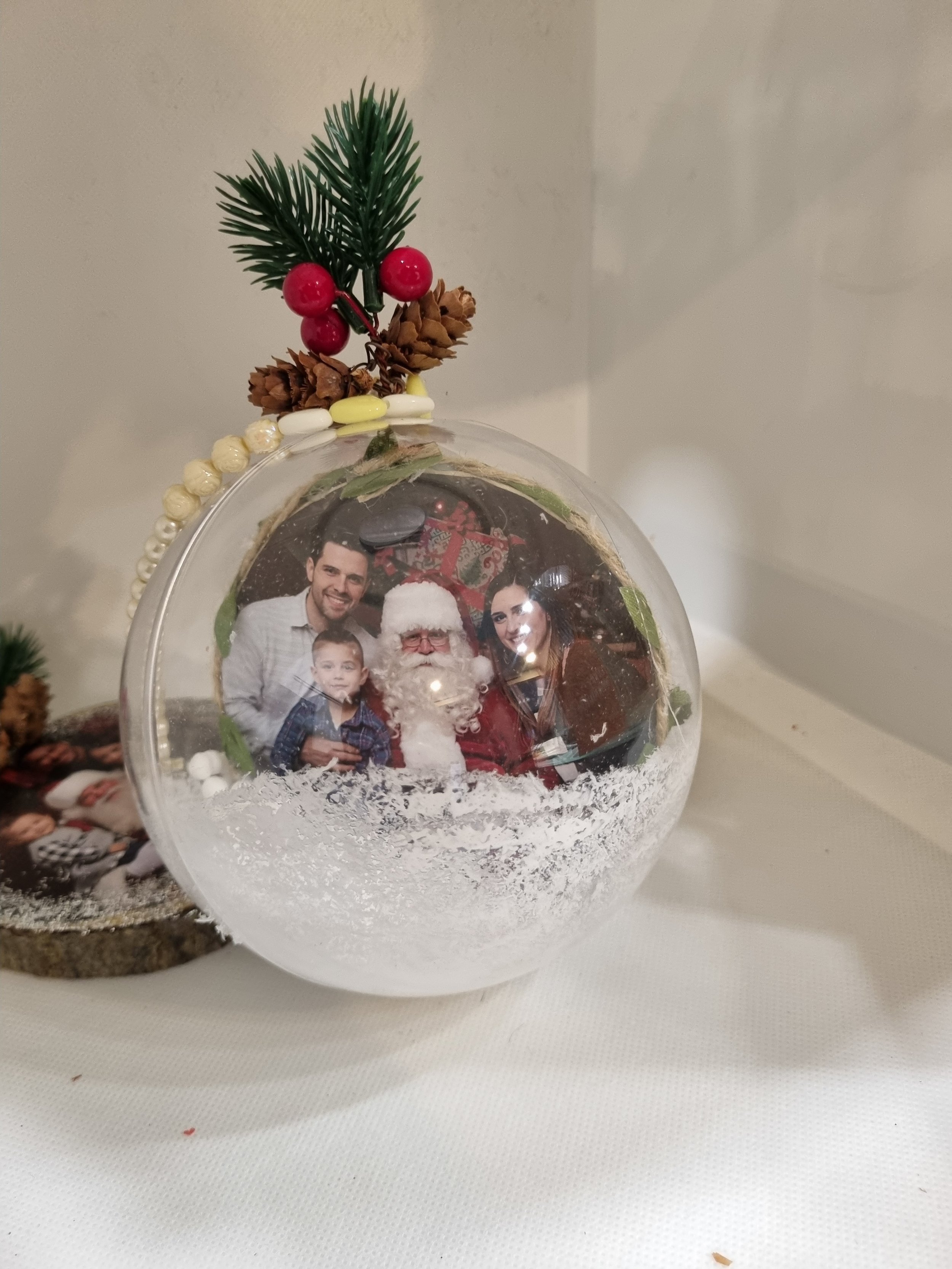 Personalized Big Christmas Photo Ornament