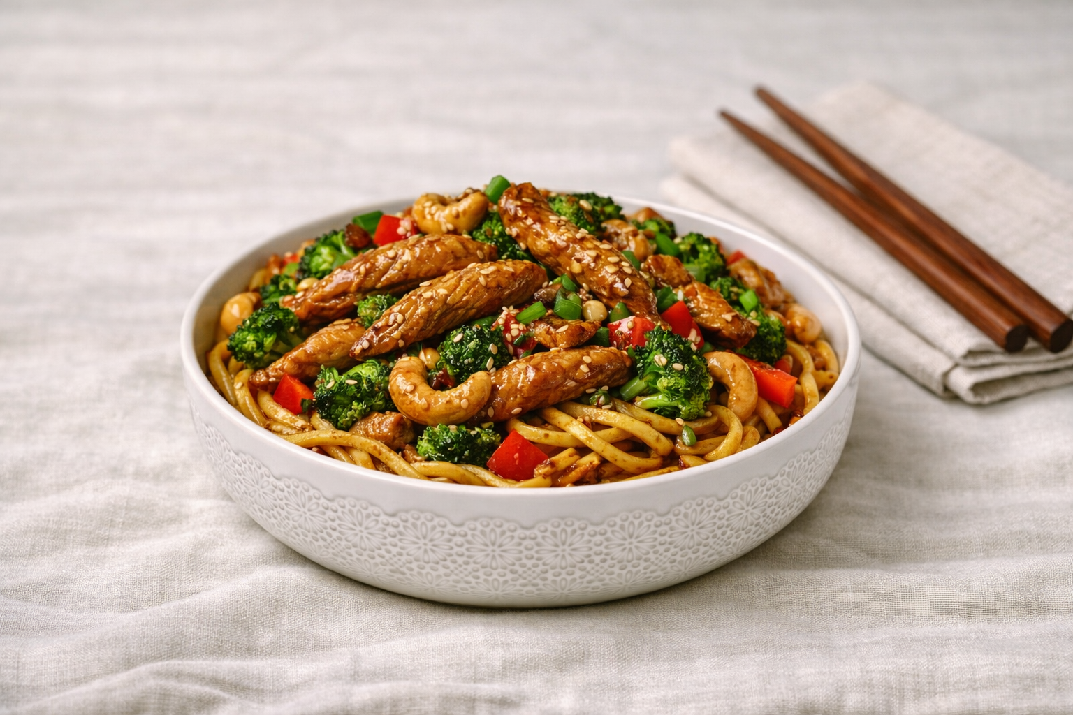 Thursday 23 April - Sesame Pork & Noodle Stirfry