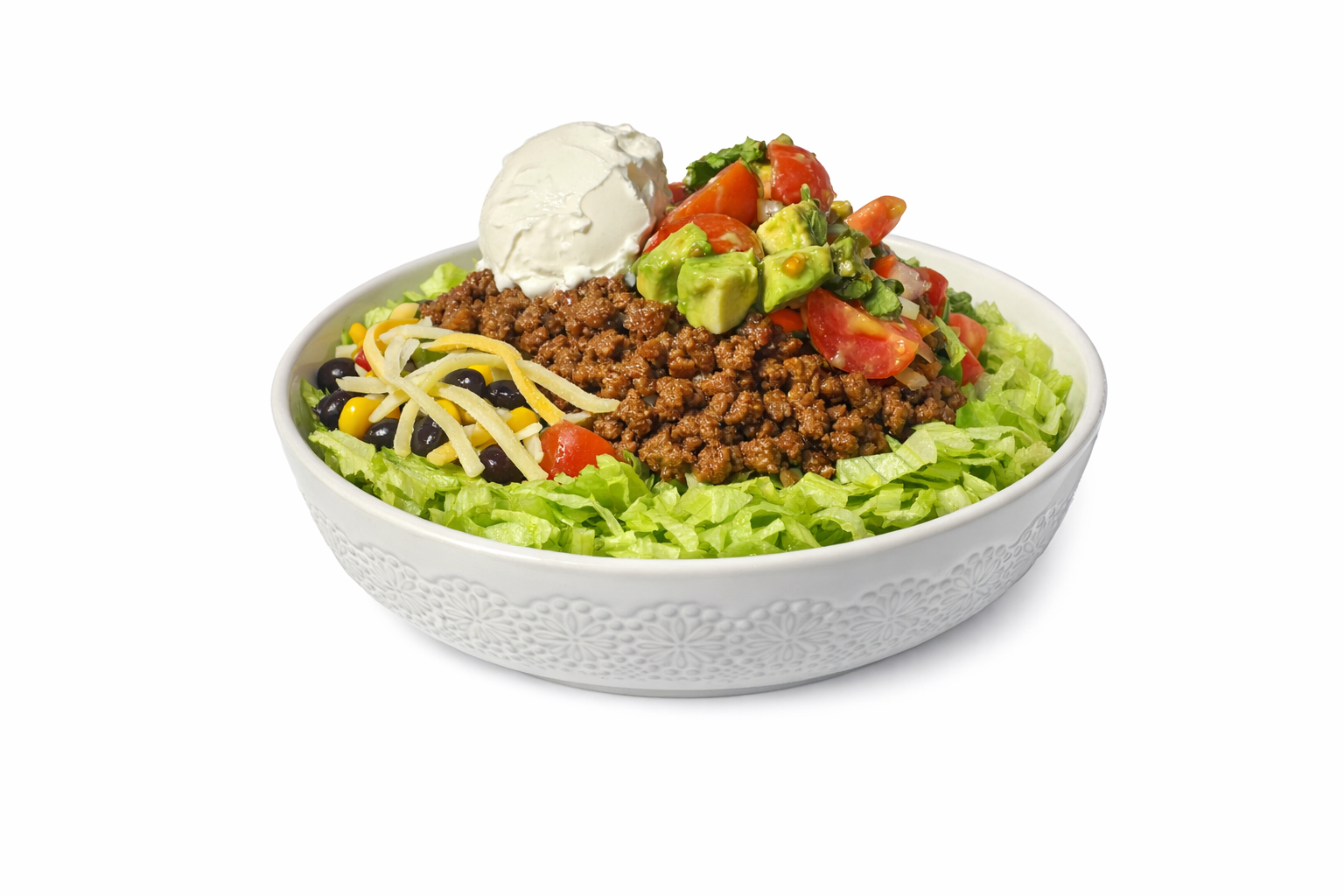 Burrito bowl on shredded lettuce.png