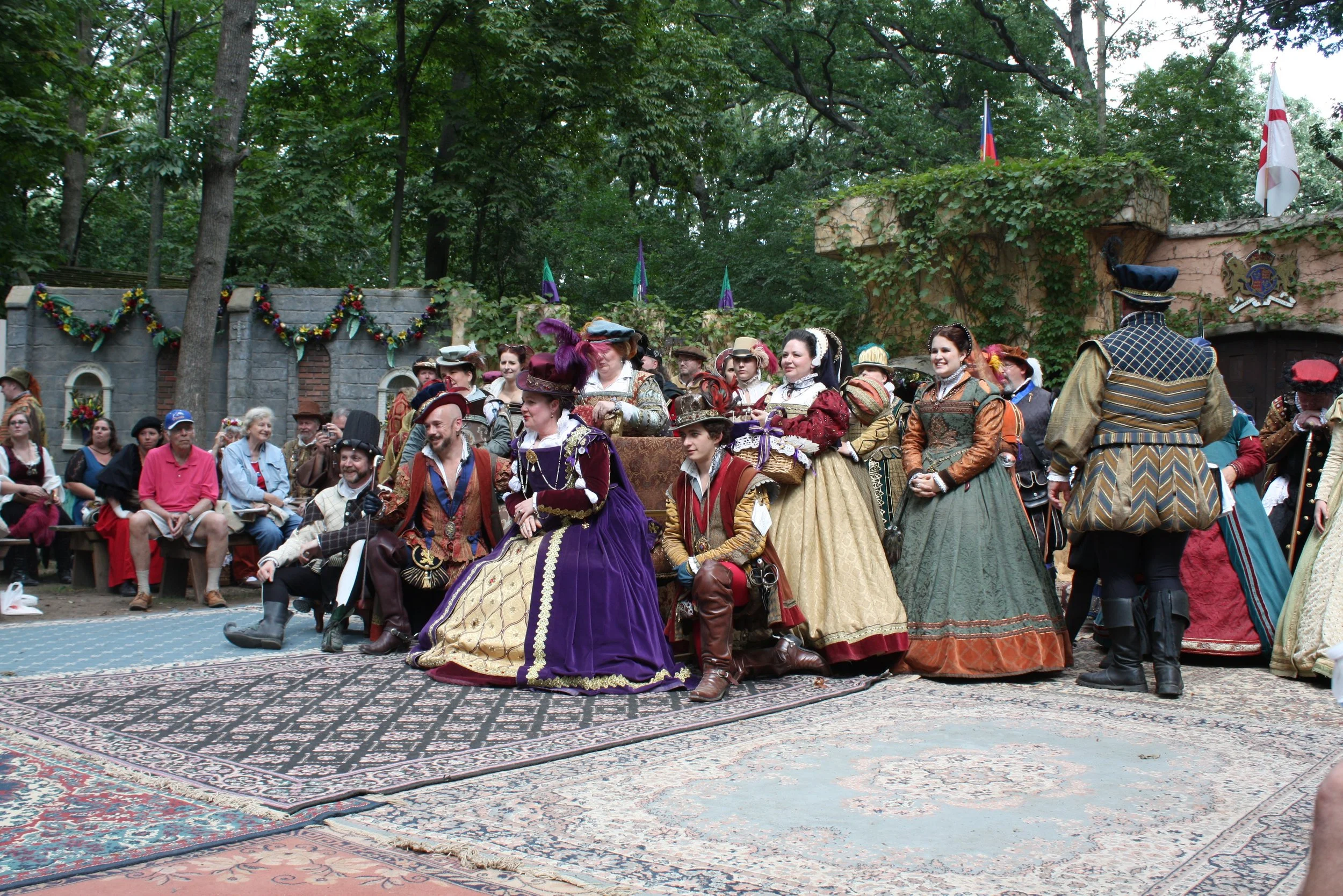 renaissance faire patrons in costume