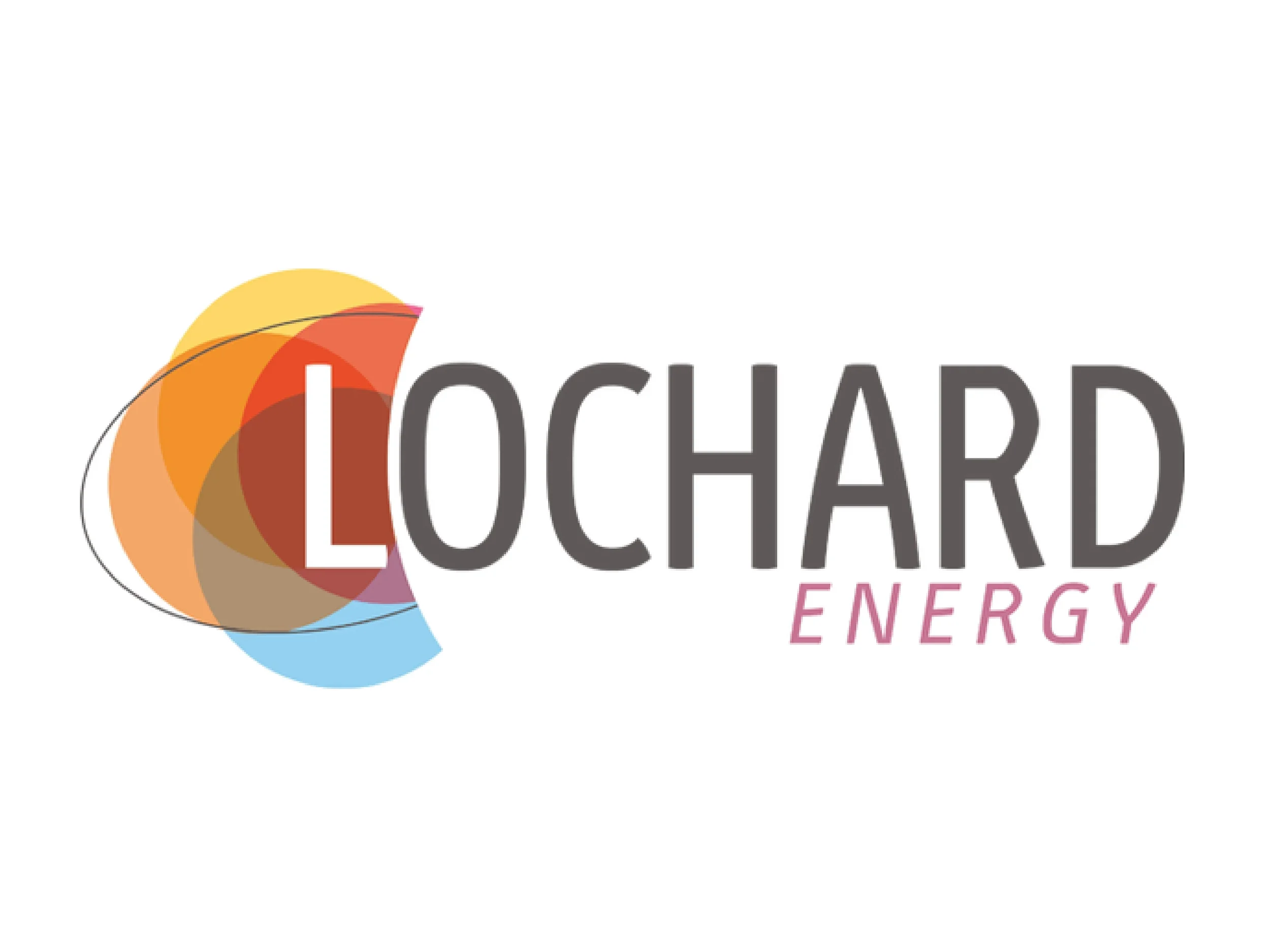 Lockhard Energy logo with a multicolored abstract circular design
