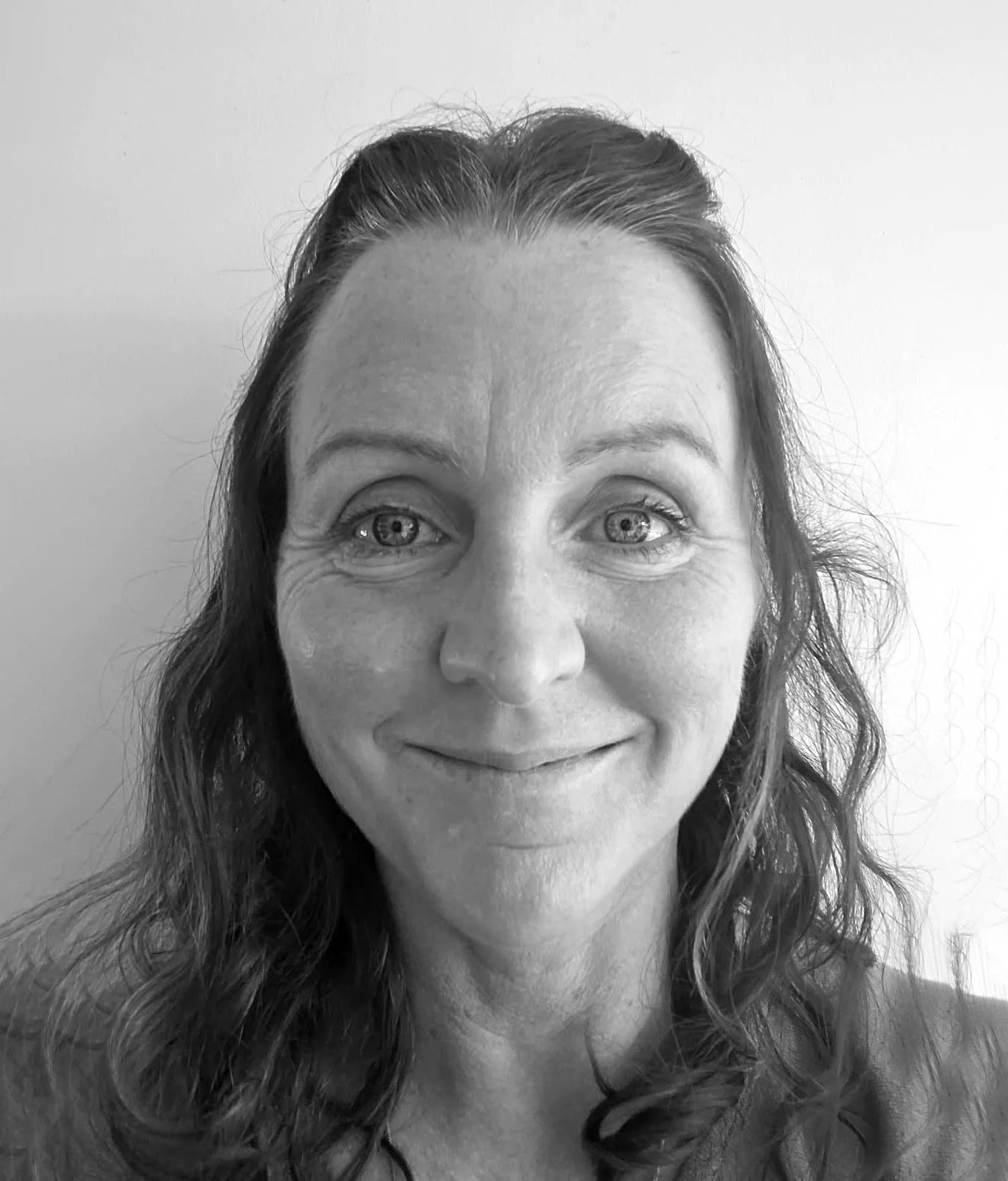 Black-and-white close-up portrait of GreenPrint Projects Founder Chantal Dridan