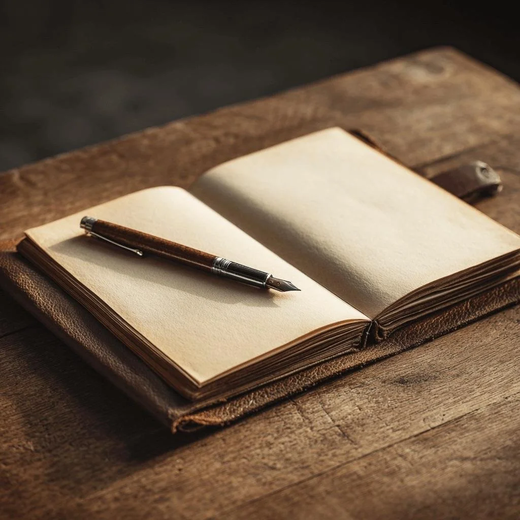 notebook and pen