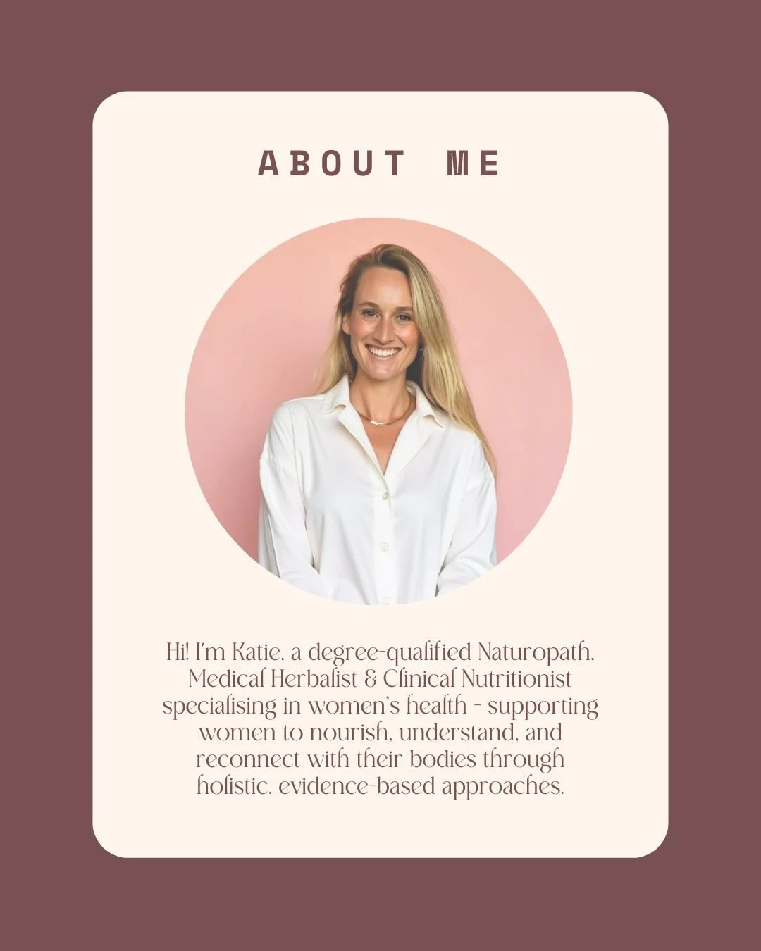 Hi friends - while I&rsquo;m getting my clinic up &amp; running here&rsquo;s a little bit about me &amp; how I practice! I&rsquo;m passionate about all things women&rsquo;s health &amp; love supporting clients with digestion, skin concerns, hormonal 