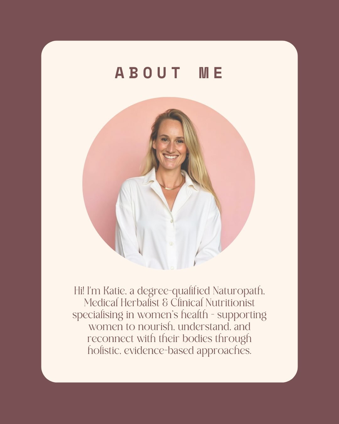 Hi friends - while I&rsquo;m getting my clinic up &amp; running here&rsquo;s a little bit about me &amp; how I practice! I&rsquo;m passionate about all things women&rsquo;s health &amp; love supporting clients with digestion, skin concerns, hormonal 