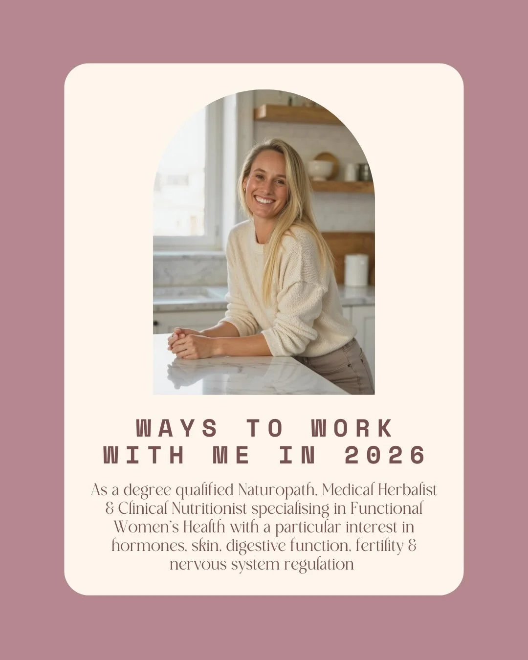 Ways to work with me in 2026 🌸 My books are officially open for new clients!