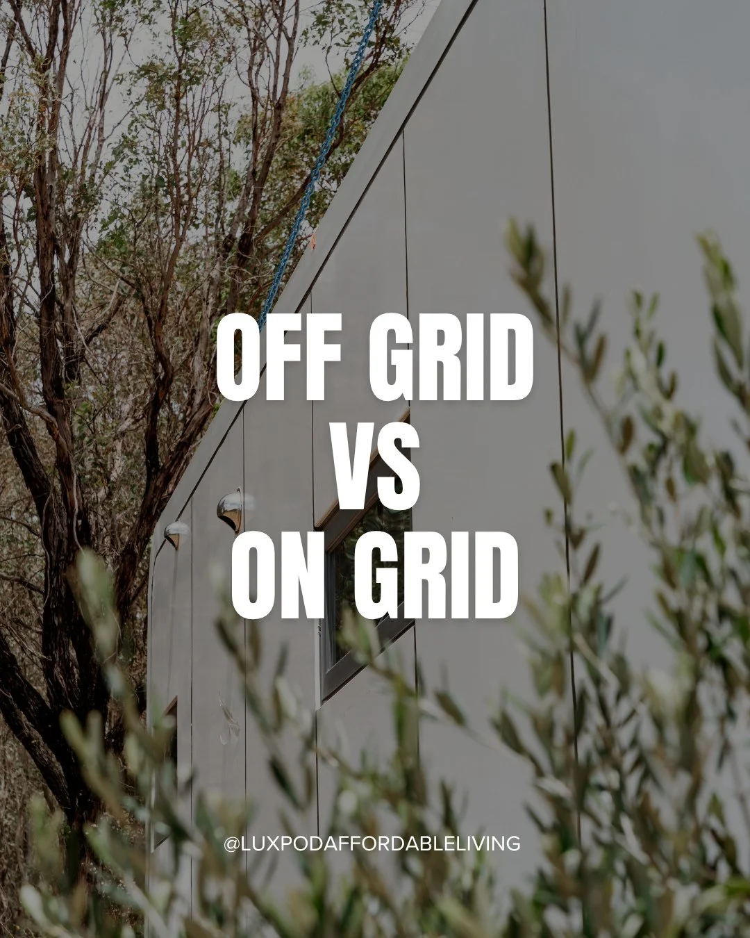 Did you know our LuxPod's have the capability to go off-grid and on-grid. ⁠
⁠
For off-grid living you can install solar panels, compost and tank water. ⁠
⁠
Or for those who like to be a little more connected we can hook the Luxpod up directly to main