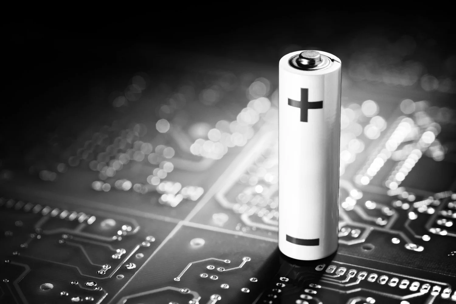 a battery on a motherboard