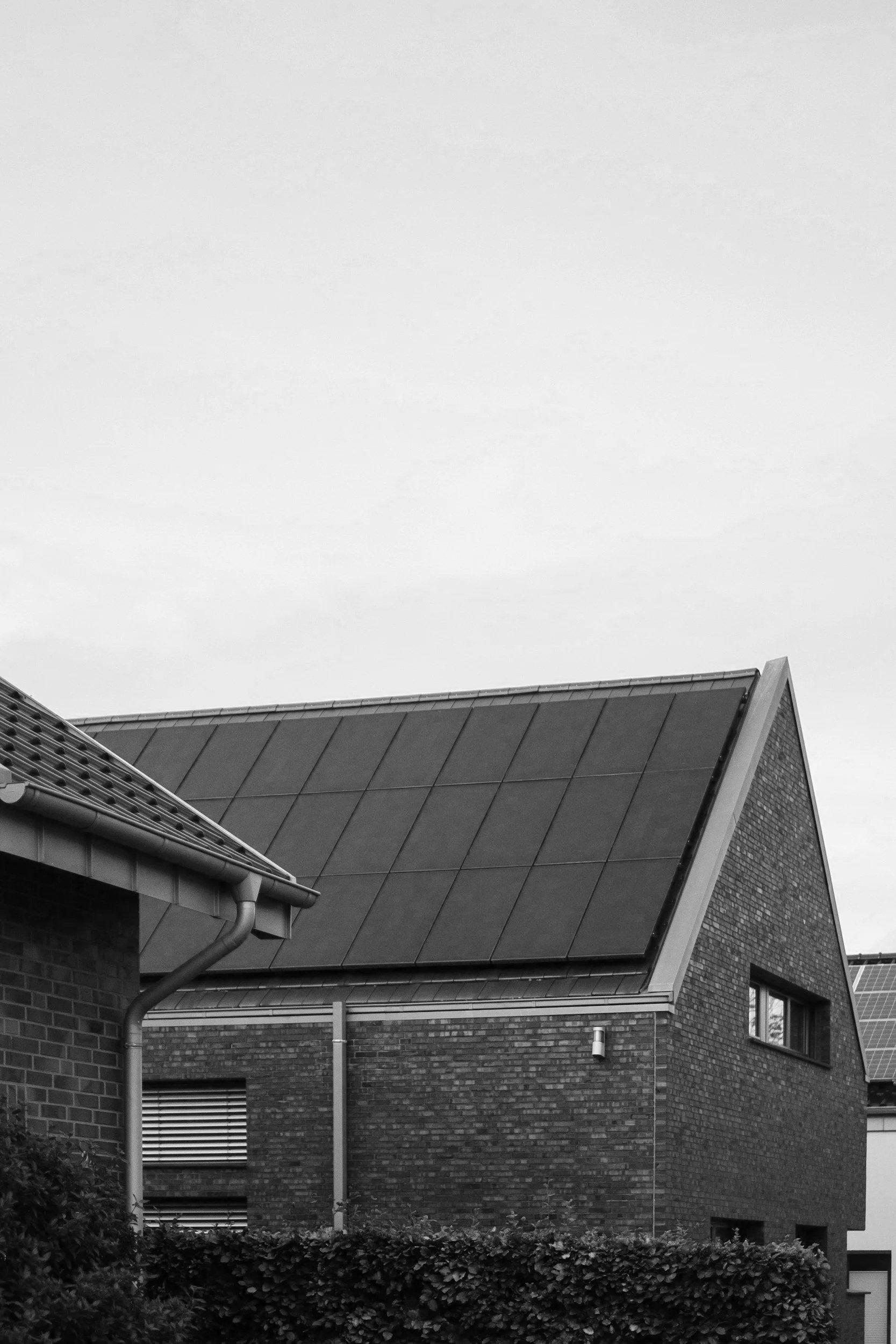 a house with photovoltaic on it