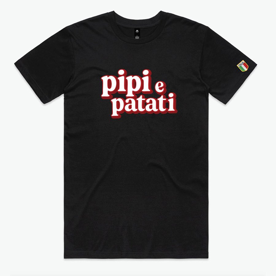PIPI E PATATI TEE (MENS) BLACK