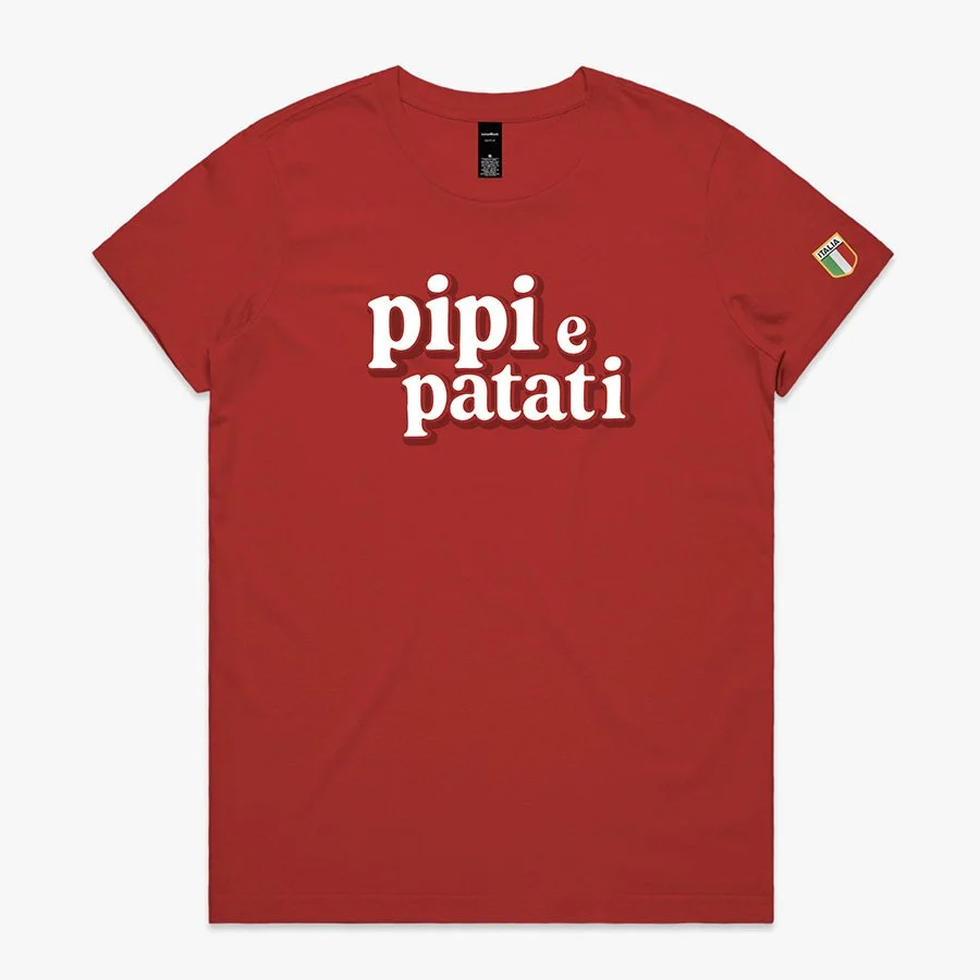 PIPI E PATATI TEE (WOMENS) RED
