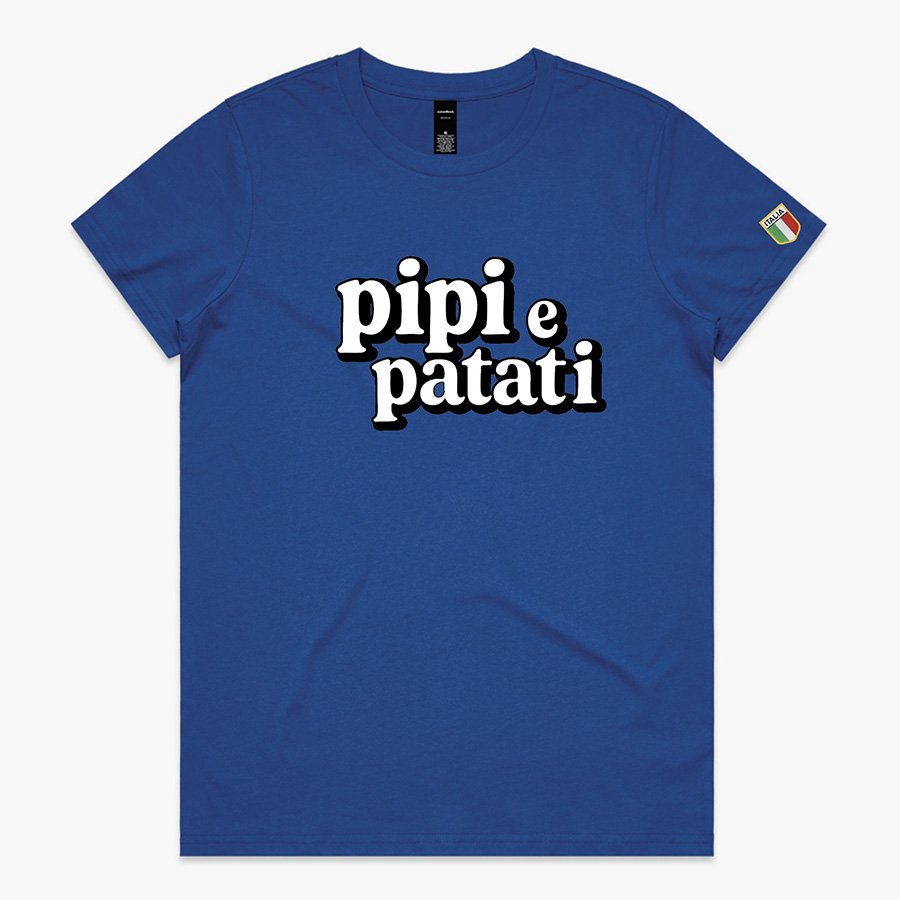 PIPI E PATATI TEE (WOMENS) BLUE