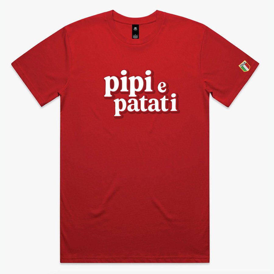 PIPI E PATATI TEE (MENS) RED